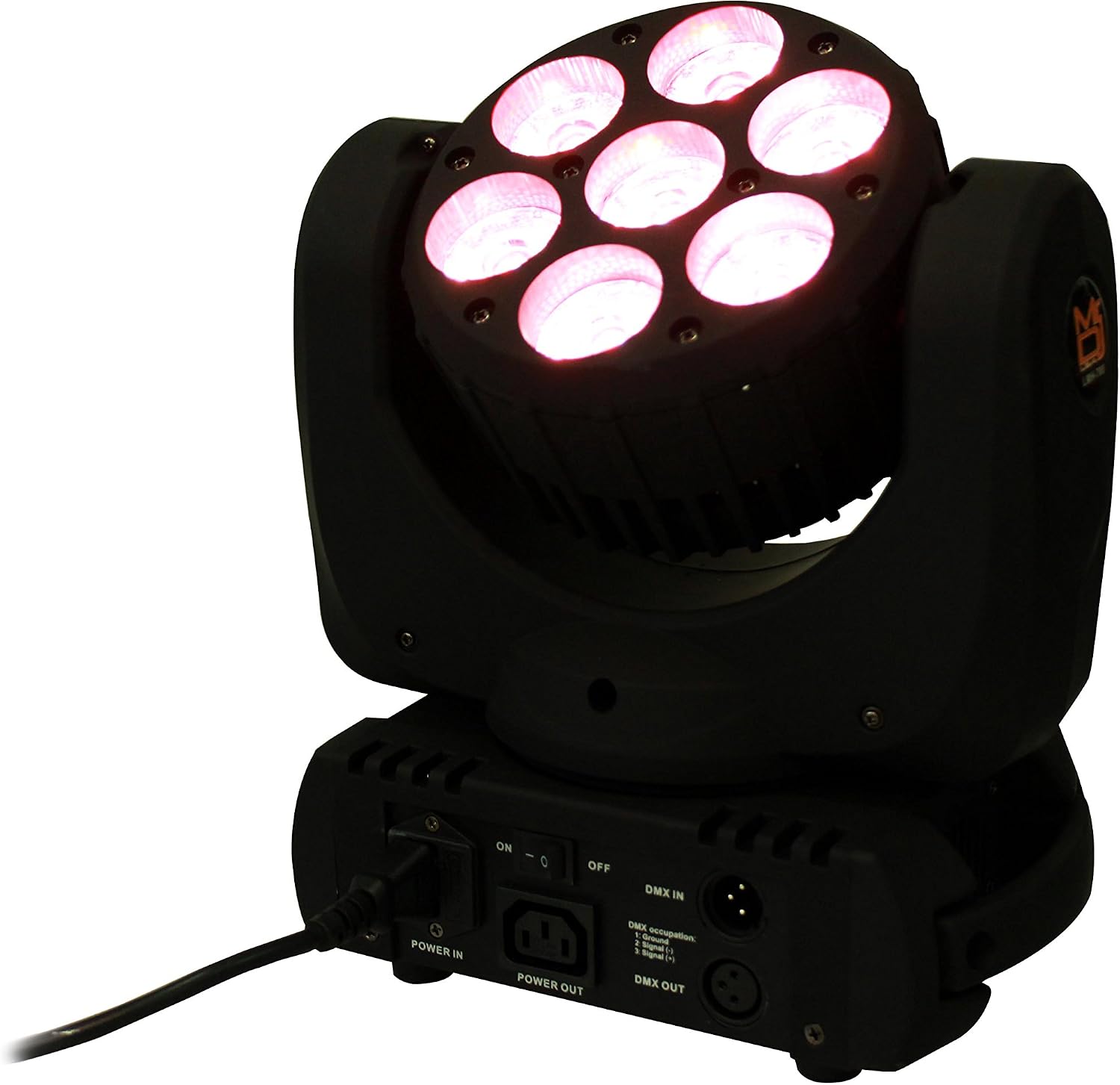 LMH700 4-in-1 RGBW LED Beam Wash Lamp Moving Head Light DJ Show Stage Lighting