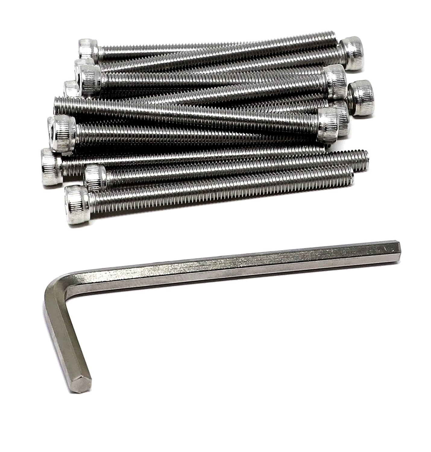 iexcell 20 Pcs M8 x 30/35/40/45/50 mm Stainless Steel 304 Hex Socket Head Cap Screws Bolts Assortment, Fully Threaded
