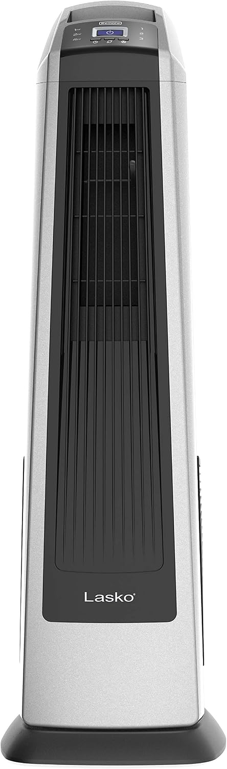 Lasko High Velocity Oscillating Tower Fan - 35" - U35115 - Silver/Black