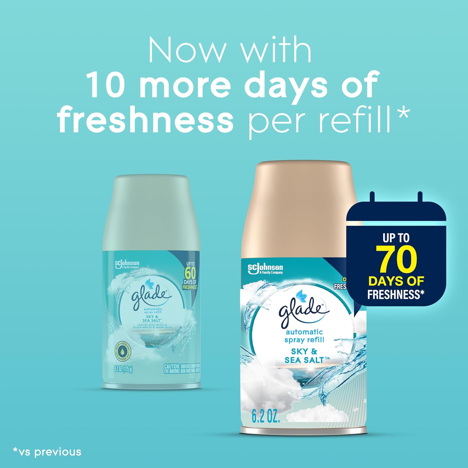 Glade Automatic Spray Refill, Air Freshener for Home and Bathroom, Cashmere Woods, 6.2 Oz