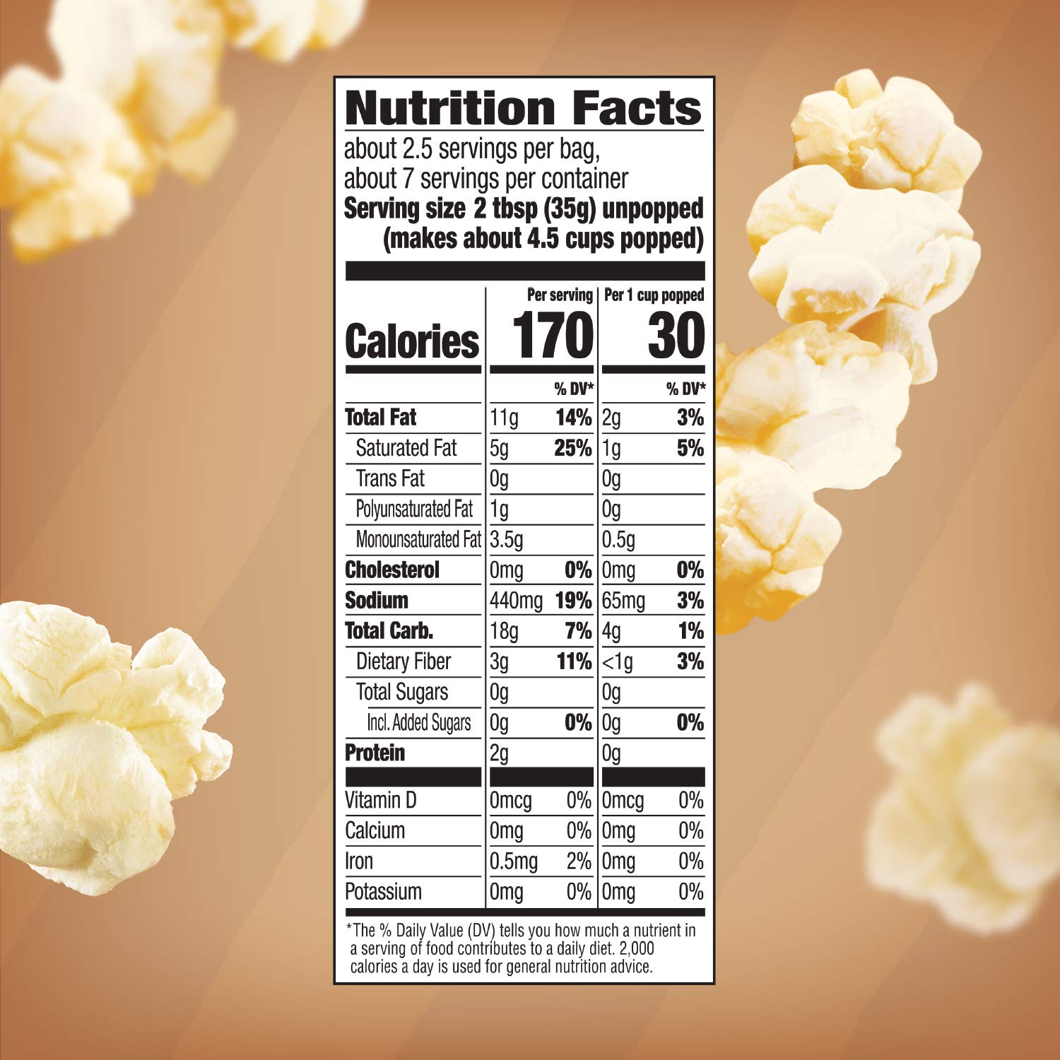 Orville Redenbacher’s Popcorn, Naturals Simply Salted Popcorn, 3.3 oz., 6ct