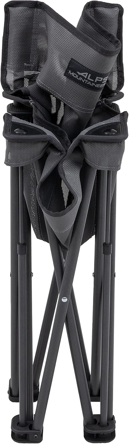 ALPS Mountaineering Adventure Folding Camping Chairs - Durable Mesh Fabric Over Powder Coated Aluminum with Simple Compact Design and Shoulder Carry