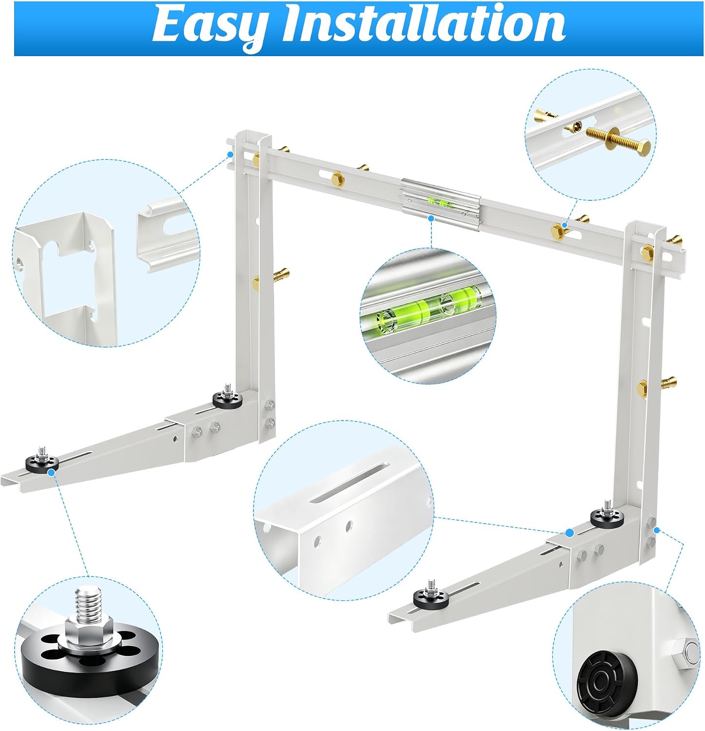Mini Split Bracket for Ductless Air Conditioner Wall Mounting 7000 - 15000 BTU