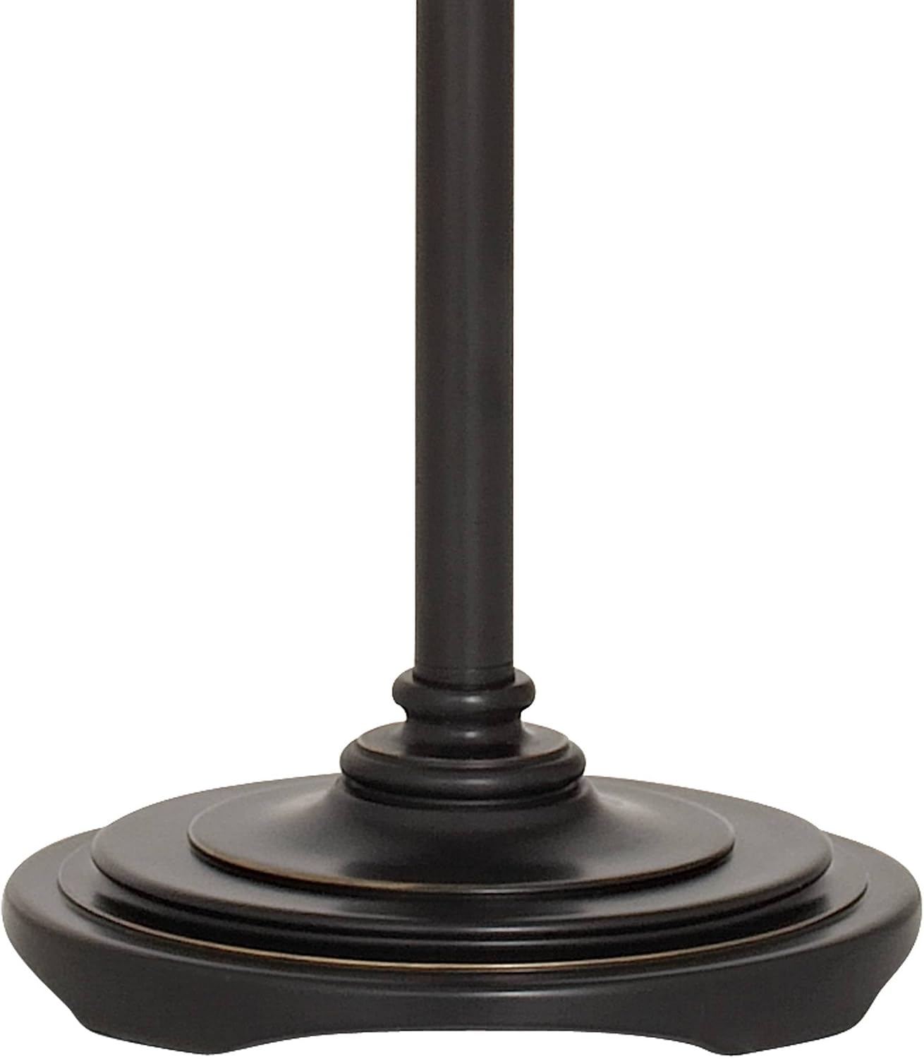 Regency Hill Restoration Bronze 70" Tall Amber Glass Torchiere Floor Lamp | Traditional Hand Applied Black Swirl Font Shade Standing Pole Light for