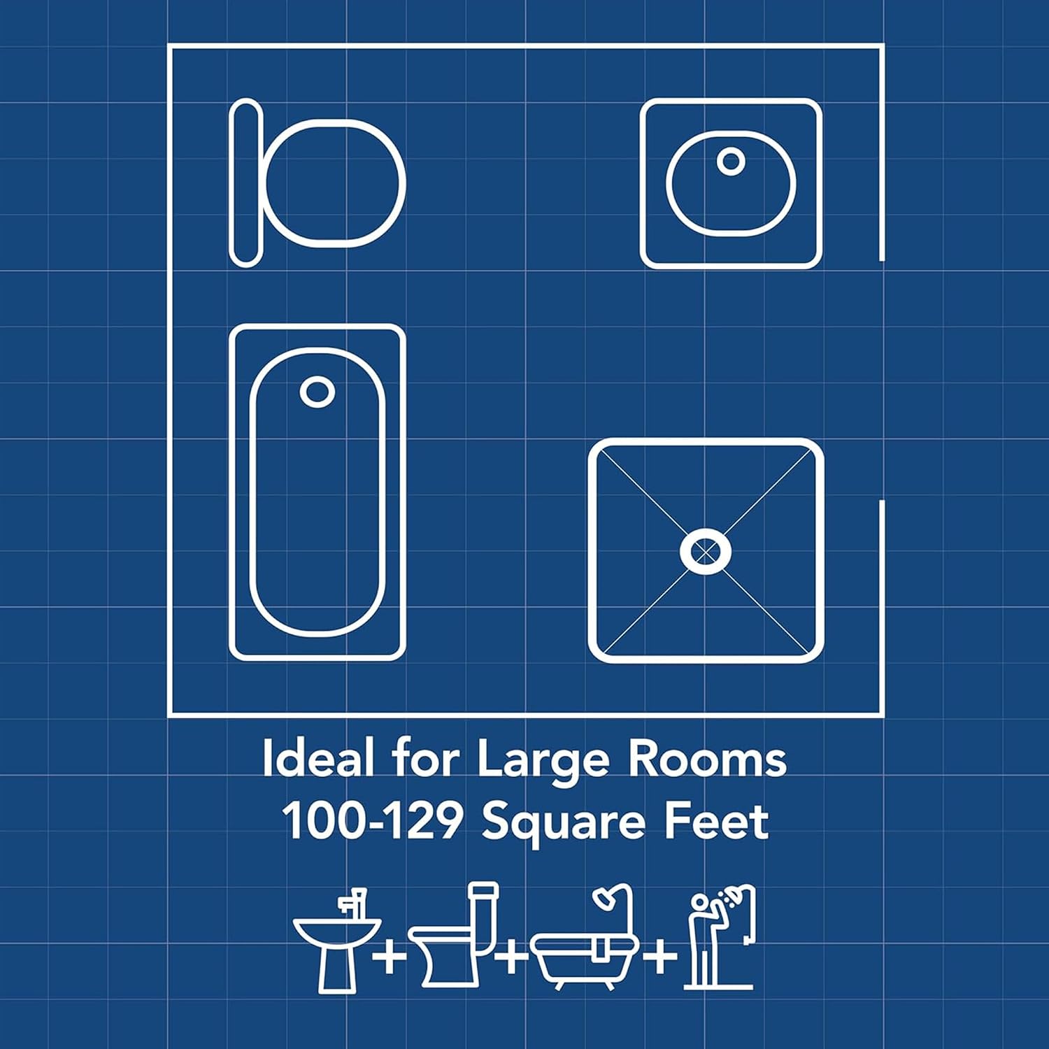 Broan-NuTone Bathroom Exhaust Fan, Easy Install, Powerful 110 CFM, Quiet 1.0 Sones, Energy Star