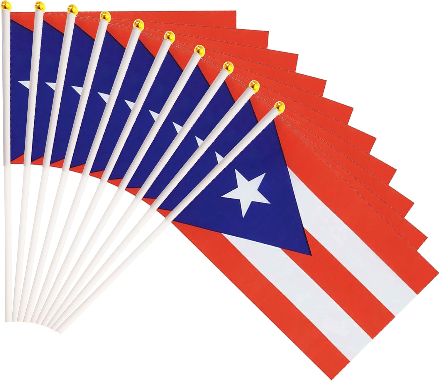 50 Pack Nicaragua Nicaraguan on Stick Flags,Small Mini Hand Held Nicaragua Nicaraguan Flags 5.5x8.3 Inch, Grand Opening, Carnival,Party Events Celebration