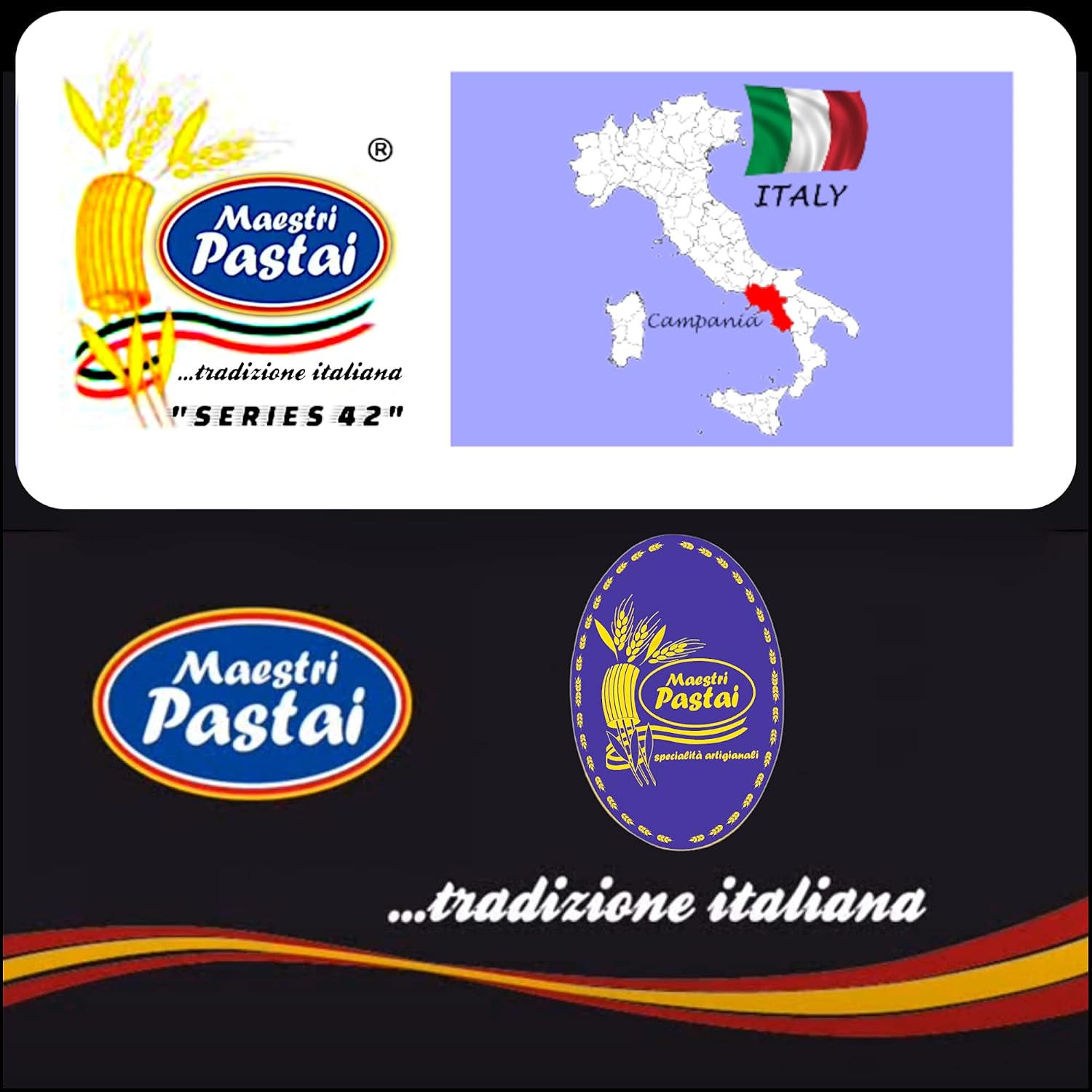 Maestri Pastai, Gourmet Creste Di Gallo "Rooster Crest" Italian Pasta (Special "Series 42")