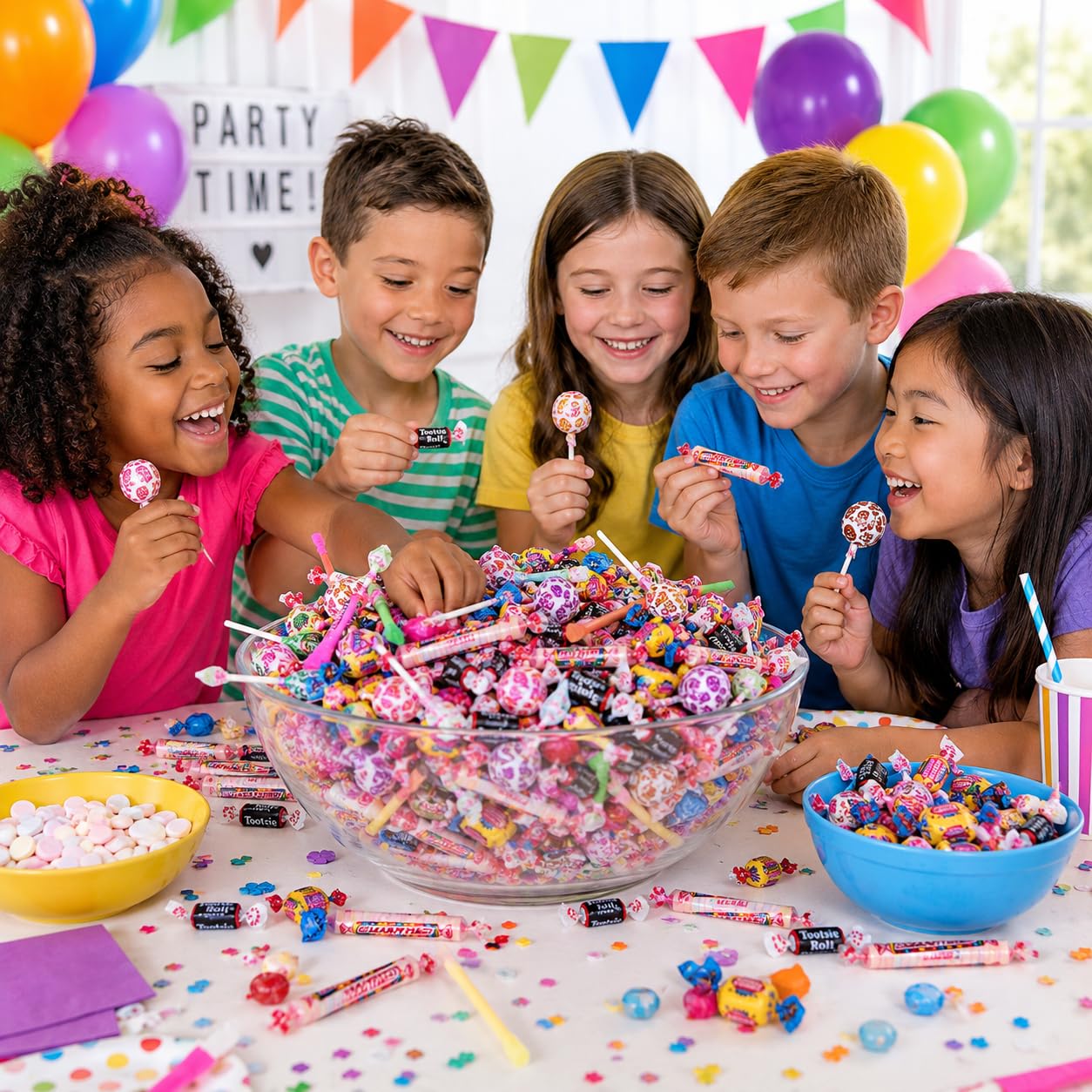 Fun Express Bulk Candy Variety Pack, 9 lb, 1000 Pcs | Individually Wrapped, Assorted Candy Mix, For 4th of July, Halloween, Piñata Filler
