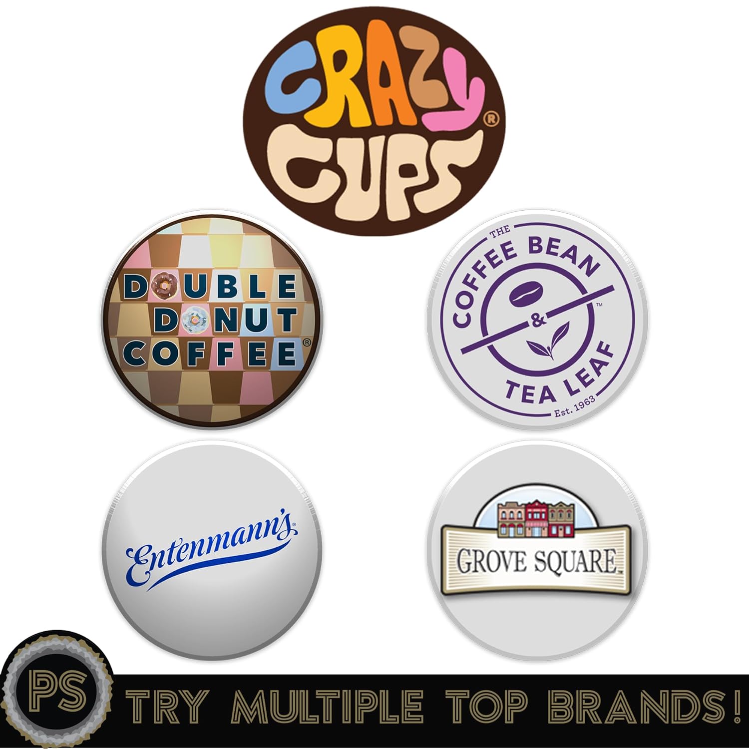 Crazy Cups Seasonal Premium Hot Chocolate Single Serve Cups for Keurig K Cup Brewers Variety Pack Sampler, 40 Count