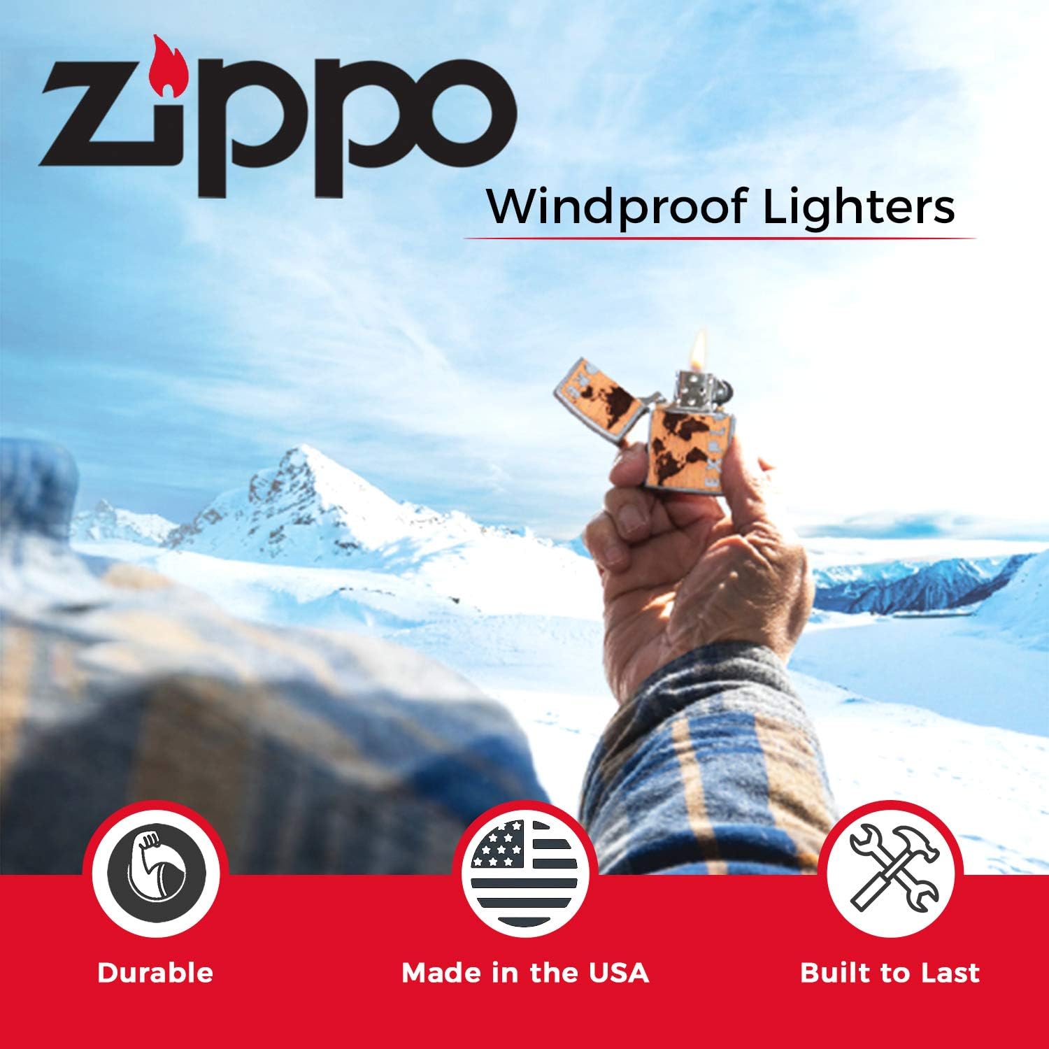 Zippo Clover Design Pocket Lighter, High Polish Chrome, One Size (ZO24699)
