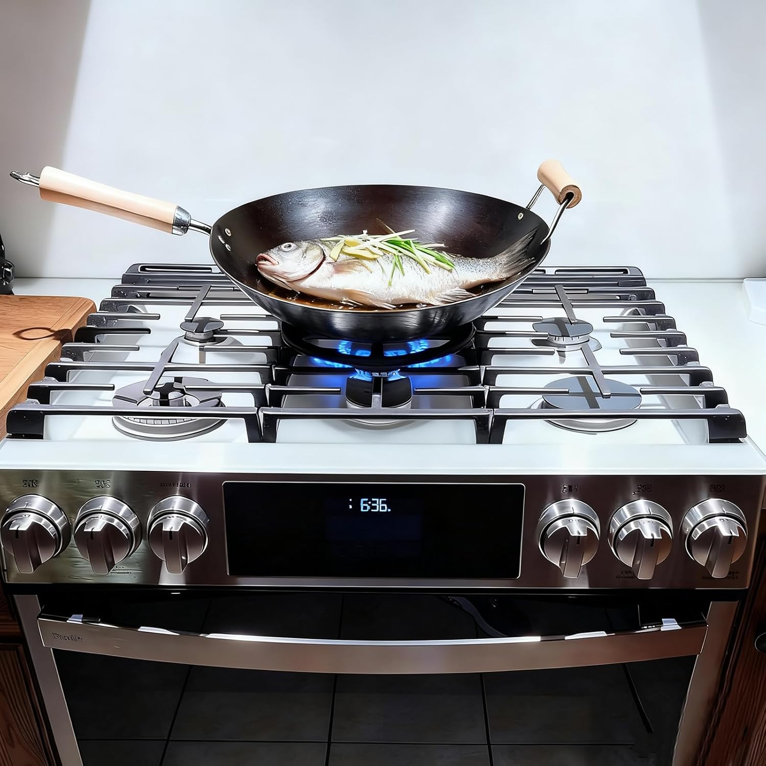 Cast Iron Wok Ring Support for Samsung, Whirlpool Gas Stove
