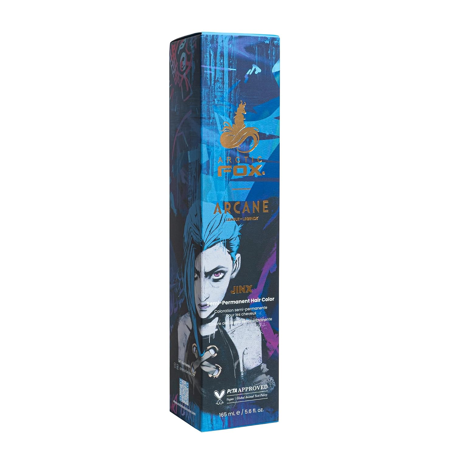 ARCTIC FOX Virgin Pink Semi-Permanent Hair Color - Vegan - 4 fl oz | Vivid and Vibrant, Cruelty Free, Ammonia Free, Peroxide Free, , Cream Formula