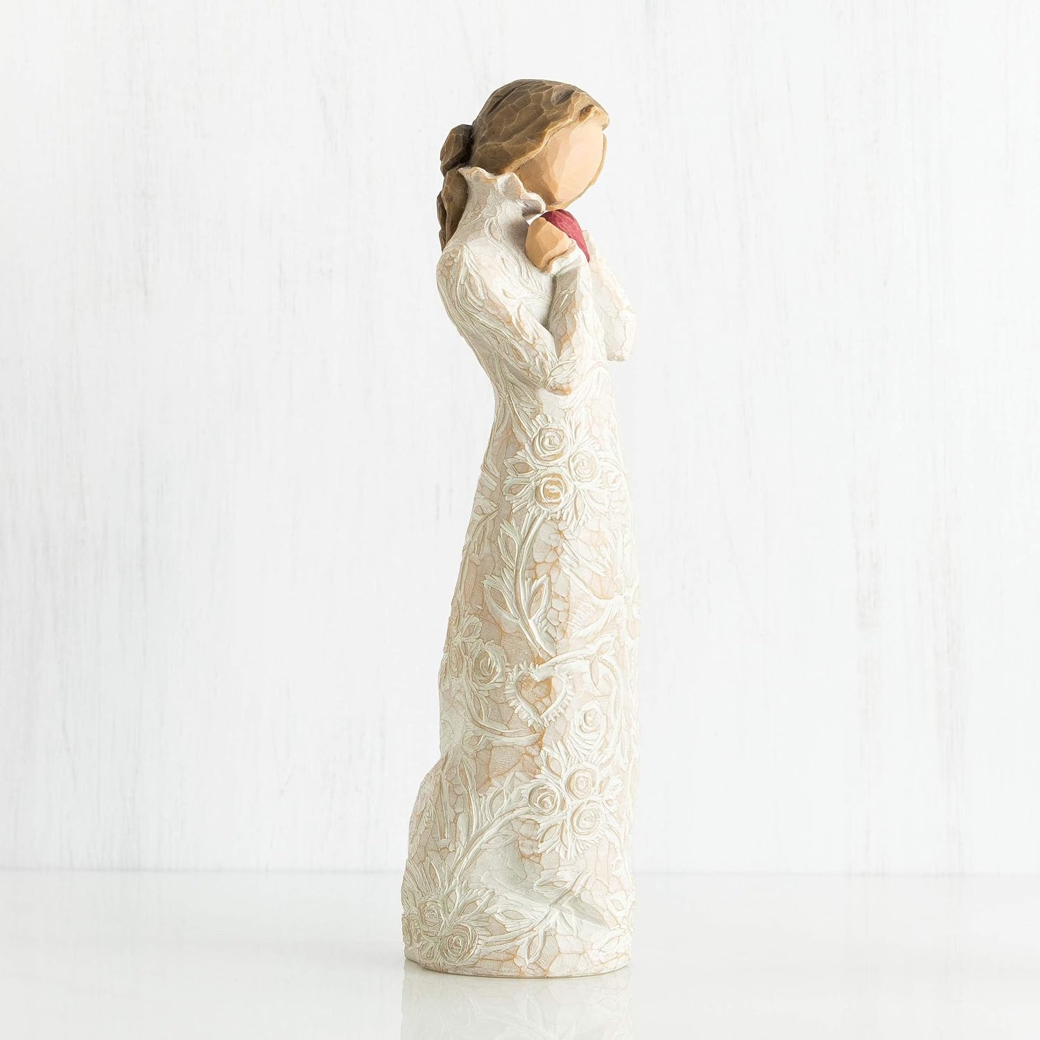 Willow Tree You and Me (Darker Skin), Sculpted Hand-Painted Figure | Cast from a Susan Lordi Original Carving, Expression of Love and Caring, Display on Shelf, Table or Mantel, Fitted Gift Box