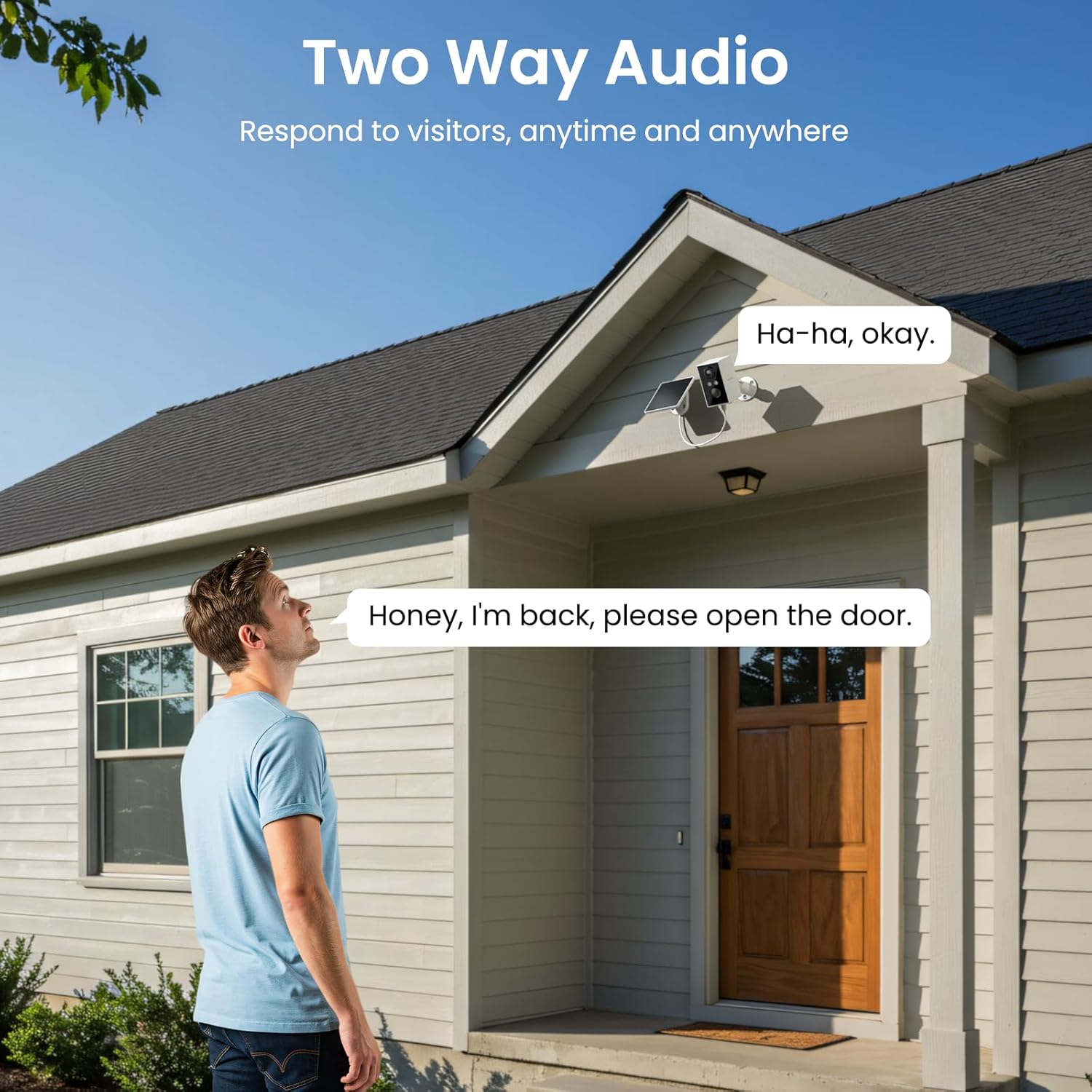 wansview Solar Security Cameras Wireless Outdoor 2K WiFi 6, A1 2Pack | Solar Camera Outdoor Wireless for Home Security with AI Motion Detection