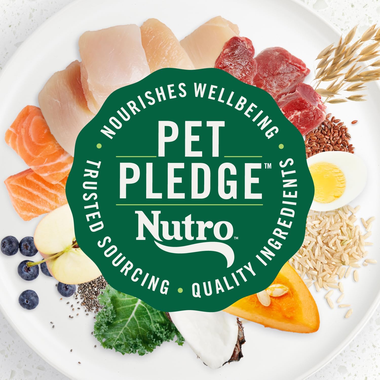 Nutro Ultra Dry Dog Food, Chicken, Lamb & Salmon Recipe, 30 lb | Trio of proteins, blend of 14 superfoods, omega 3 & 6 for radiant coat, antioxidants for immunity, natural fiber, non-GMO
