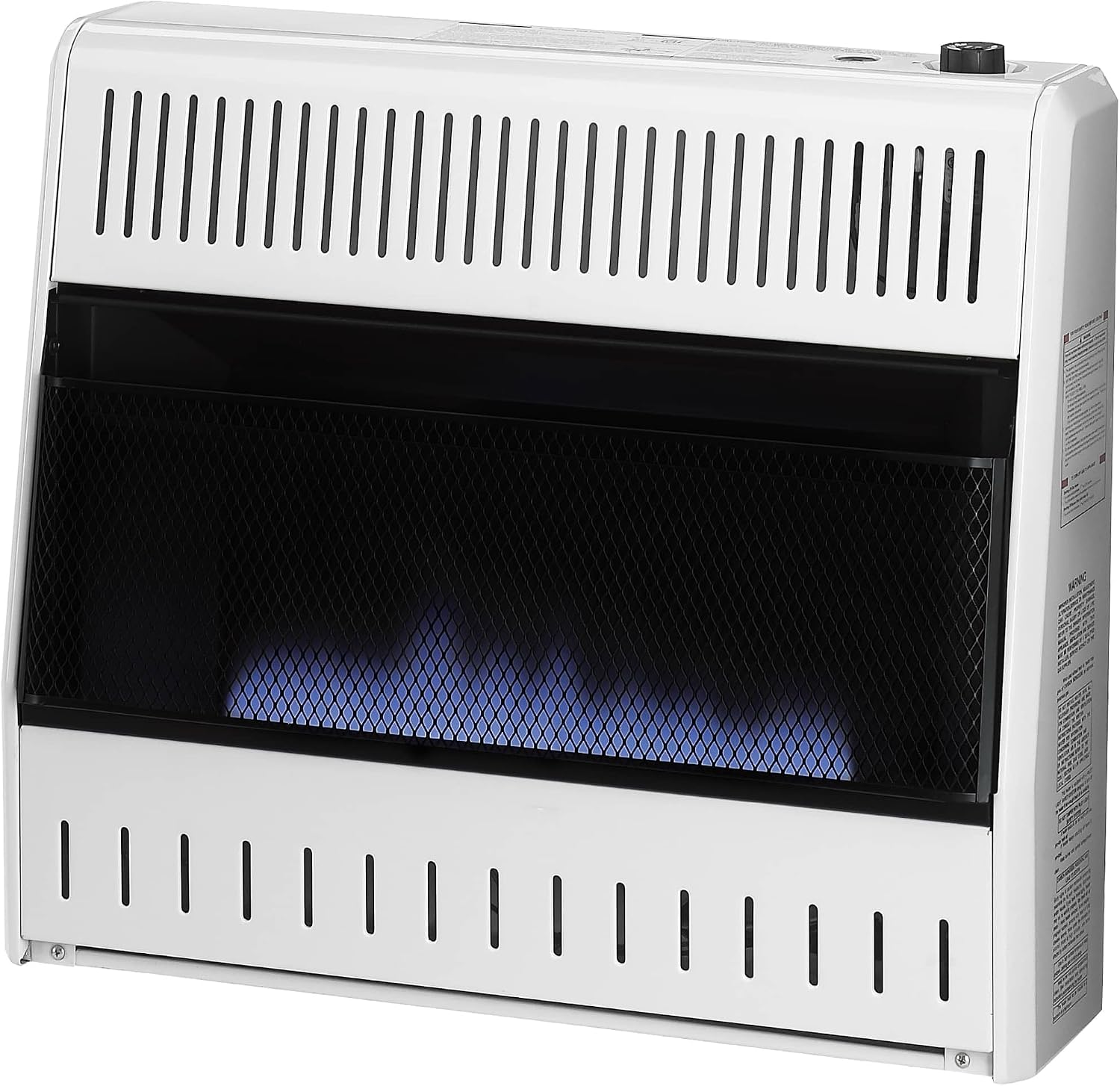 ProCom Heating Natural Gas Ventless Blue Flame Heater With Base Feet - 10,000 BTU, Manual Control - Model# MN100HBA-B