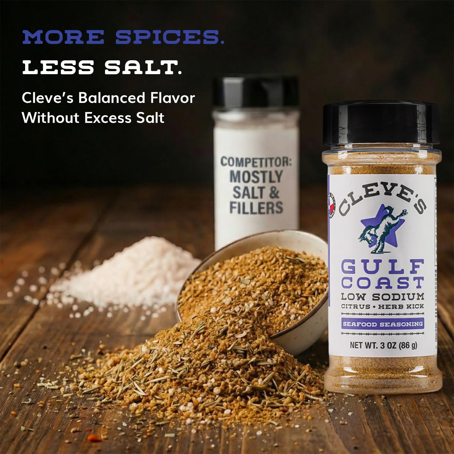 Cleve's Gourmet, Steak Seasoning for Grilling & Cooking, Steak Rub with Smoky Charred Flavor, Prime Rib Seasoning & Beef Seasoning, (Small, Cowboy Charcoal Steak Seasoning)