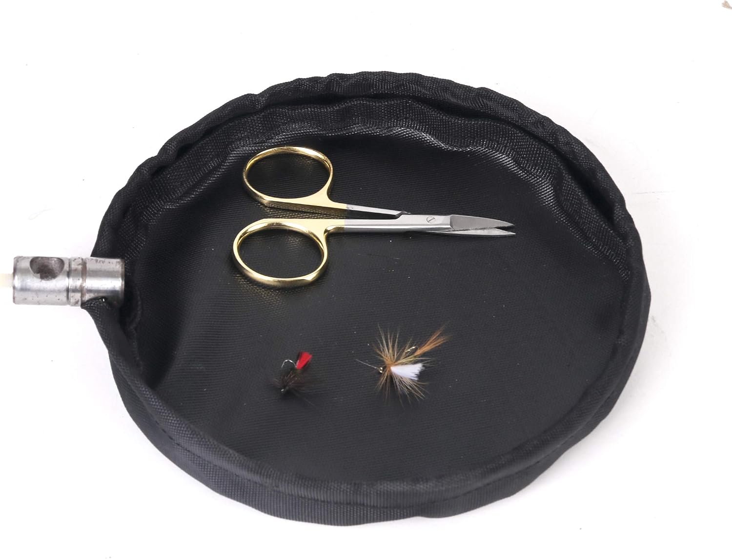 M MAXIMUMCATCH Maxcatch Fly Tying Waste Basket with Magnetic Quick Release- Fits Most Fly Tying Vises for Easy Cleanup