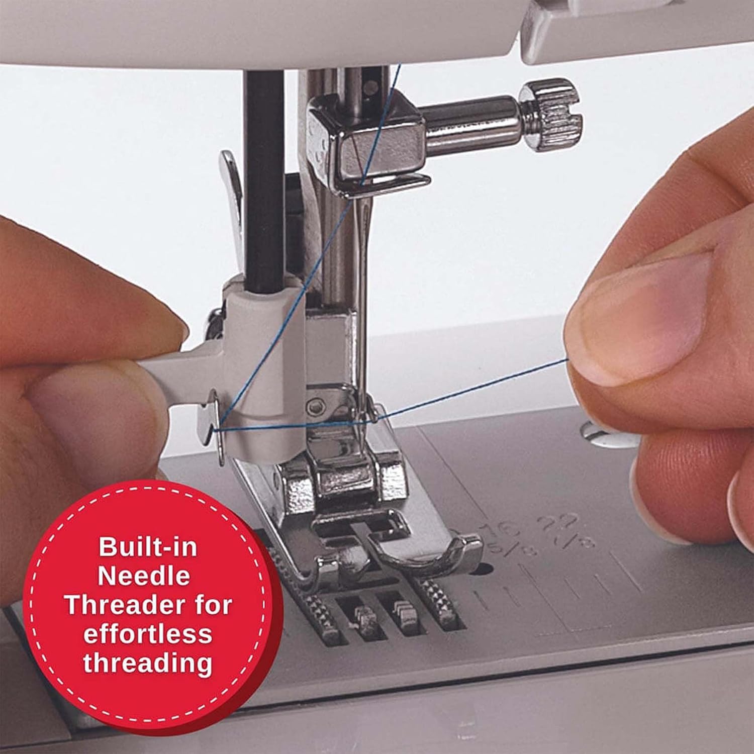 SINGER® Quantum Stylist 9960 Computerized Sewing & Quilting Machine | Hard case, extension table, 13 presser feet included, 600 stitches, 5 fonts, LED light, metal frame, 13 one-step buttonholes