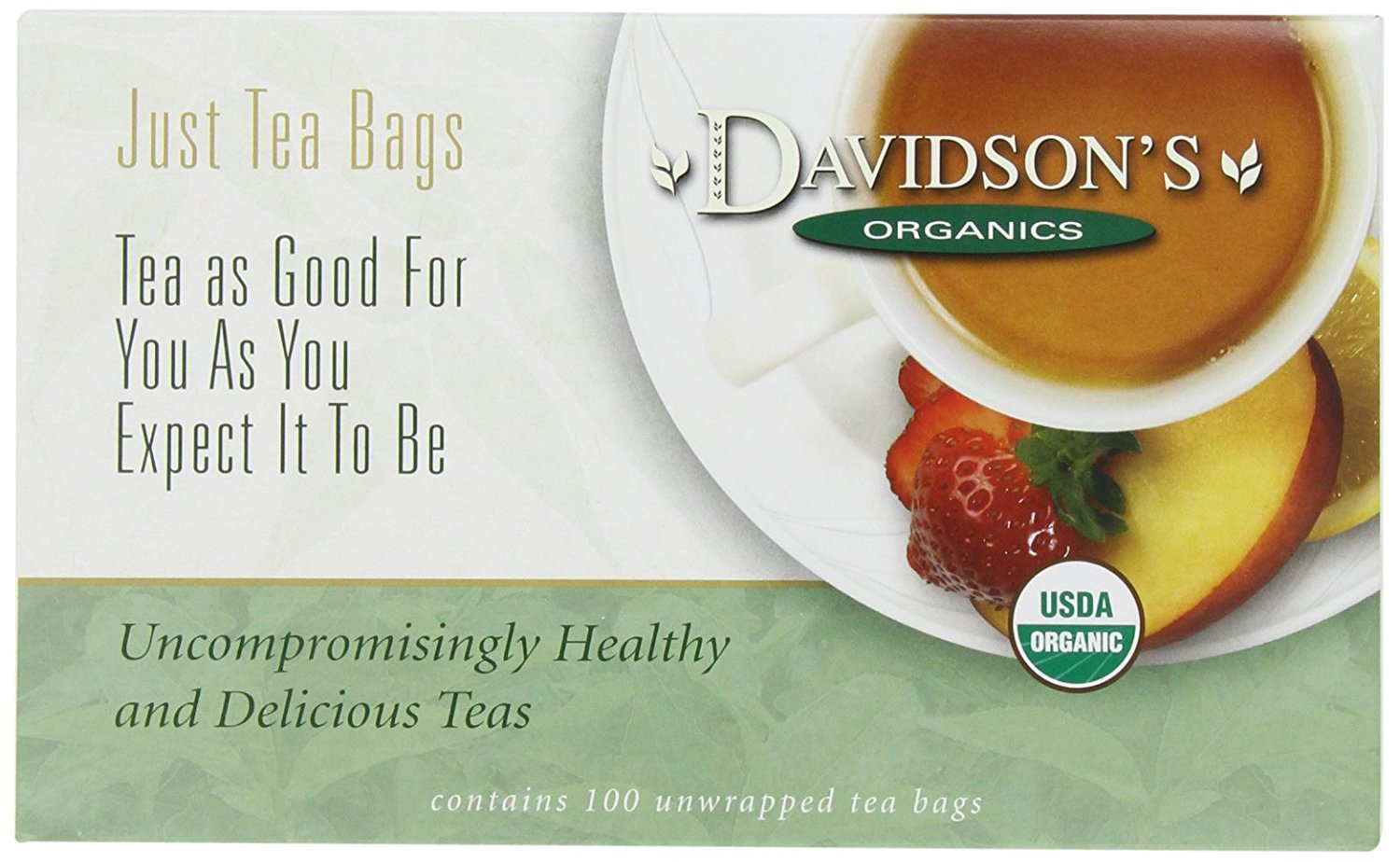 Davidson's Organics, Yerba Mate, 100-count Unwrapped Tea Bags