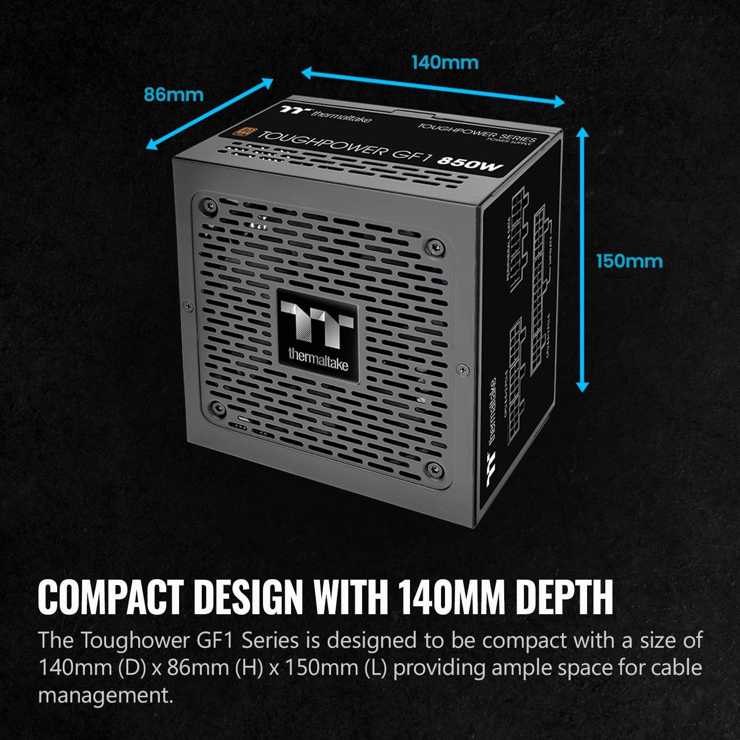 Thermaltake Toughpower GX2 80+ Gold 600W SLI/Crossfire Ready Continuous Power ATX 12V V2.4/EPS V2.92 Non Modular Power Supply 5 Year Warranty