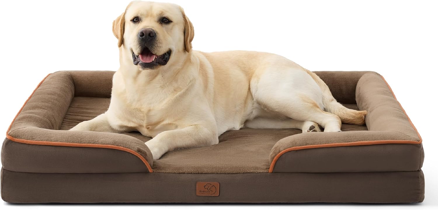 Bedsure Orthopedic Dog Beds Large Sized Dog with Removable Washable Cover