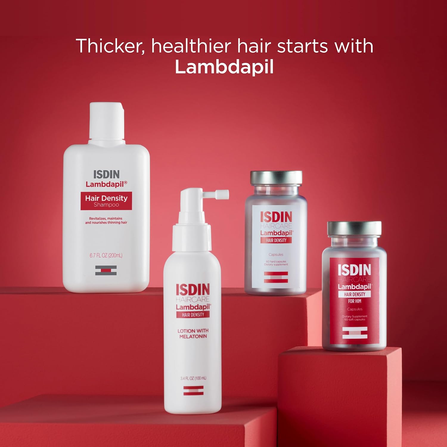 ISDIN Lambdapil Hair Loss Lotion to Strengthen Hair 4.2 Fl. Oz.