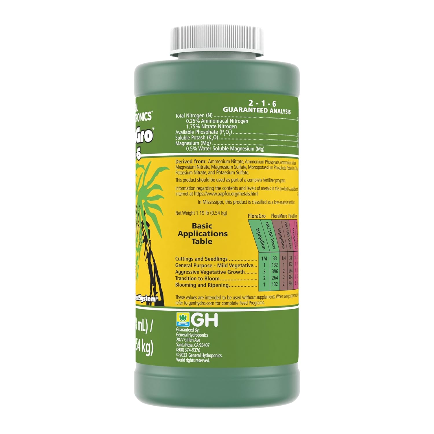 General Hydroponics FloraMicro, 1 Quart