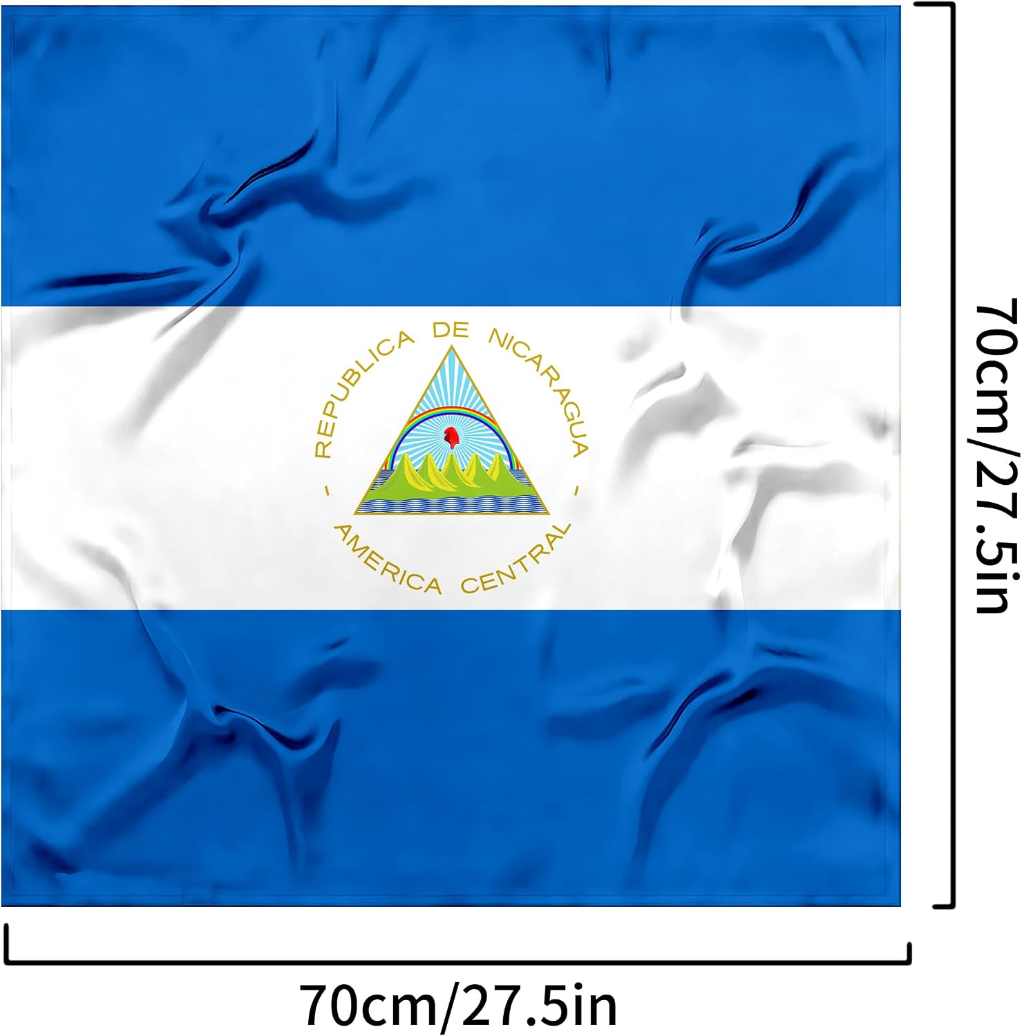 Fashion Bandana Women,Flag Silk Scarf,27.5x27.5 Large Square bandanas,Satin Hair for Sleeping,Travel,for Gift