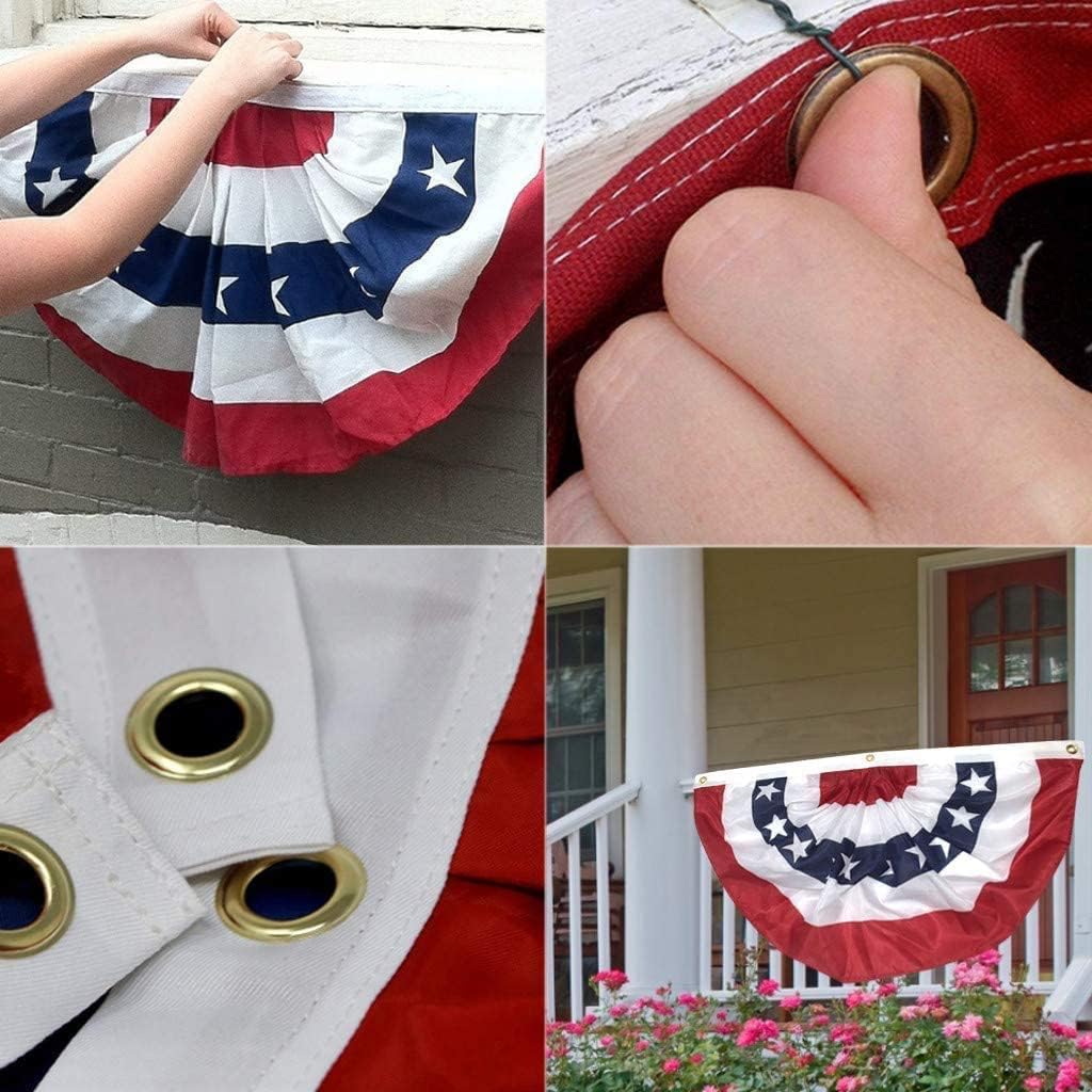 American Flag 4x6 FT, US Flags with Embroidered Stars, Sewn Stripes, Brass Grommets, Durable USA Flag for Outdoor