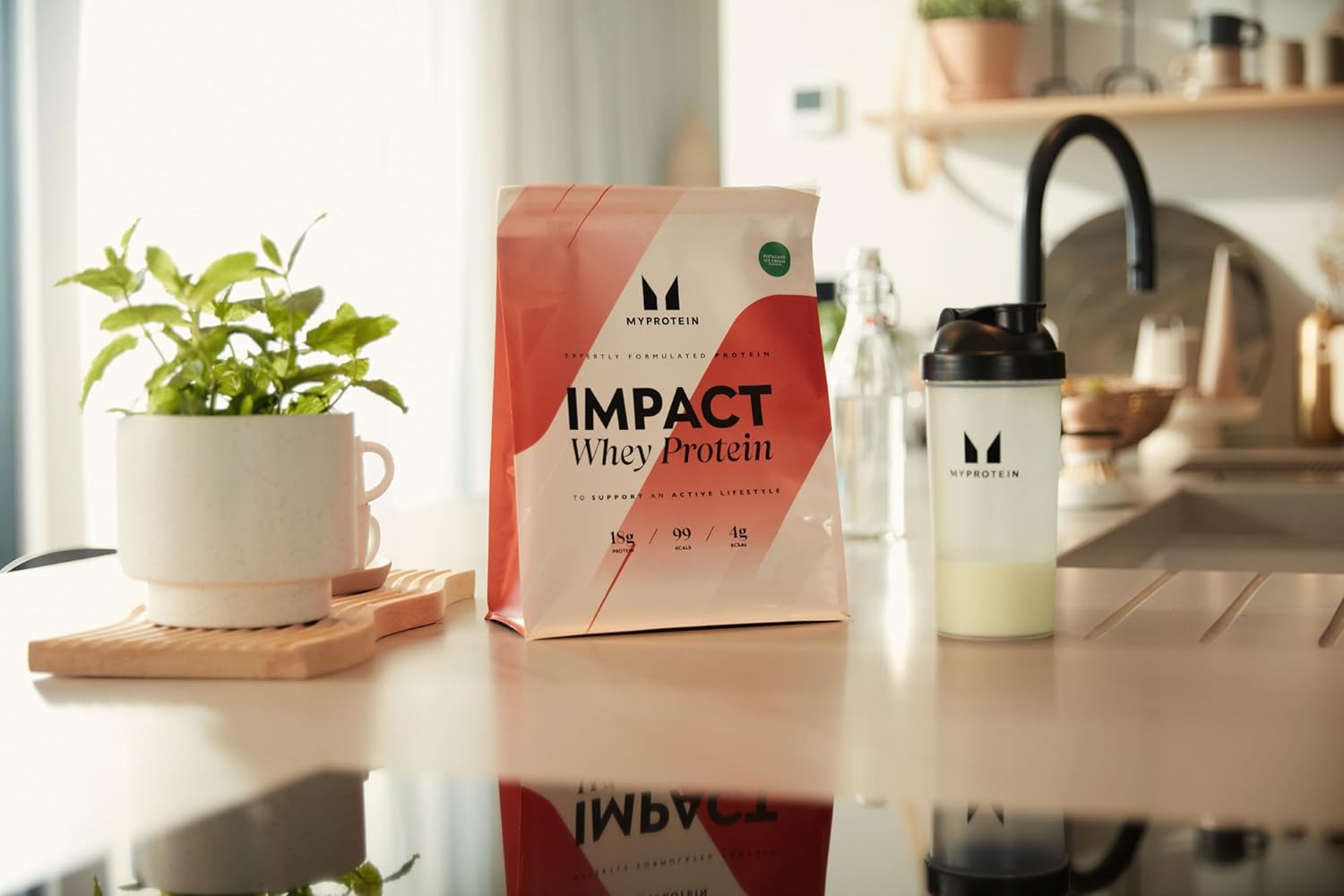 Myprotein Impact Whey Protein Powder, 2.2 Lbs (30 Servings) Chocolate Milkshake, 22g Protein & 5g BCAA Per Serving, Protein Shake for Superior Performance, Muscle Strength & Recovery, Gluten Free