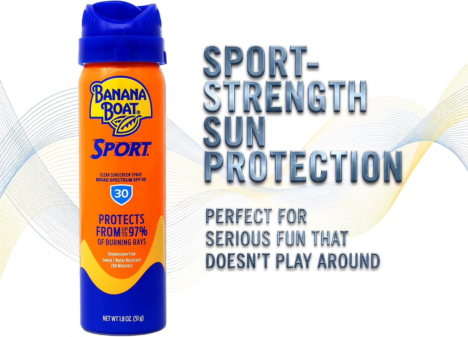 Banana Boat Sun Screen Sport Spray SPF 30 UltraMist Coolzone 1.8 oz (Travel Size), 2 units