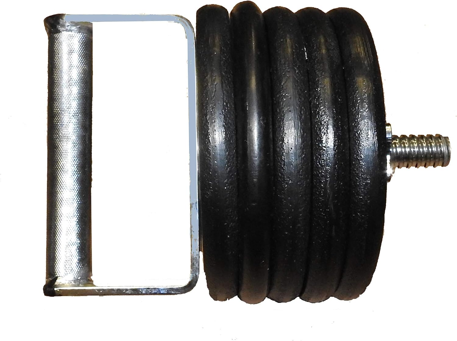 C-0290 Extra Wide Threaded Kettlebell Handle - Chrome Plated Solid Steel with Knurled Grip