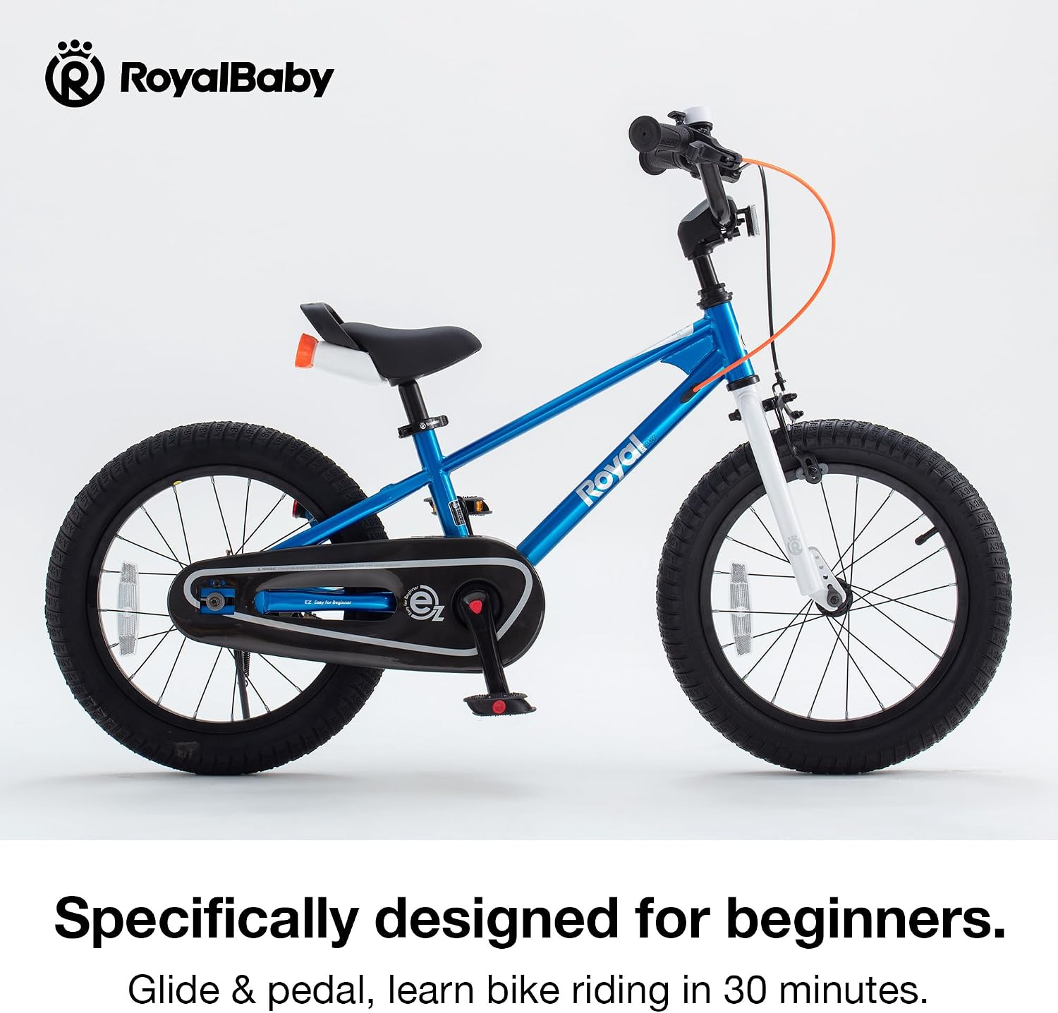 RoyalBaby EZ Kids Bike 12 14 16 18 20 Inch Balance Pedal 2-in-1 Training Bicycle Boys Girls Ages 3 to 12 Years Easy Learn for Beginners