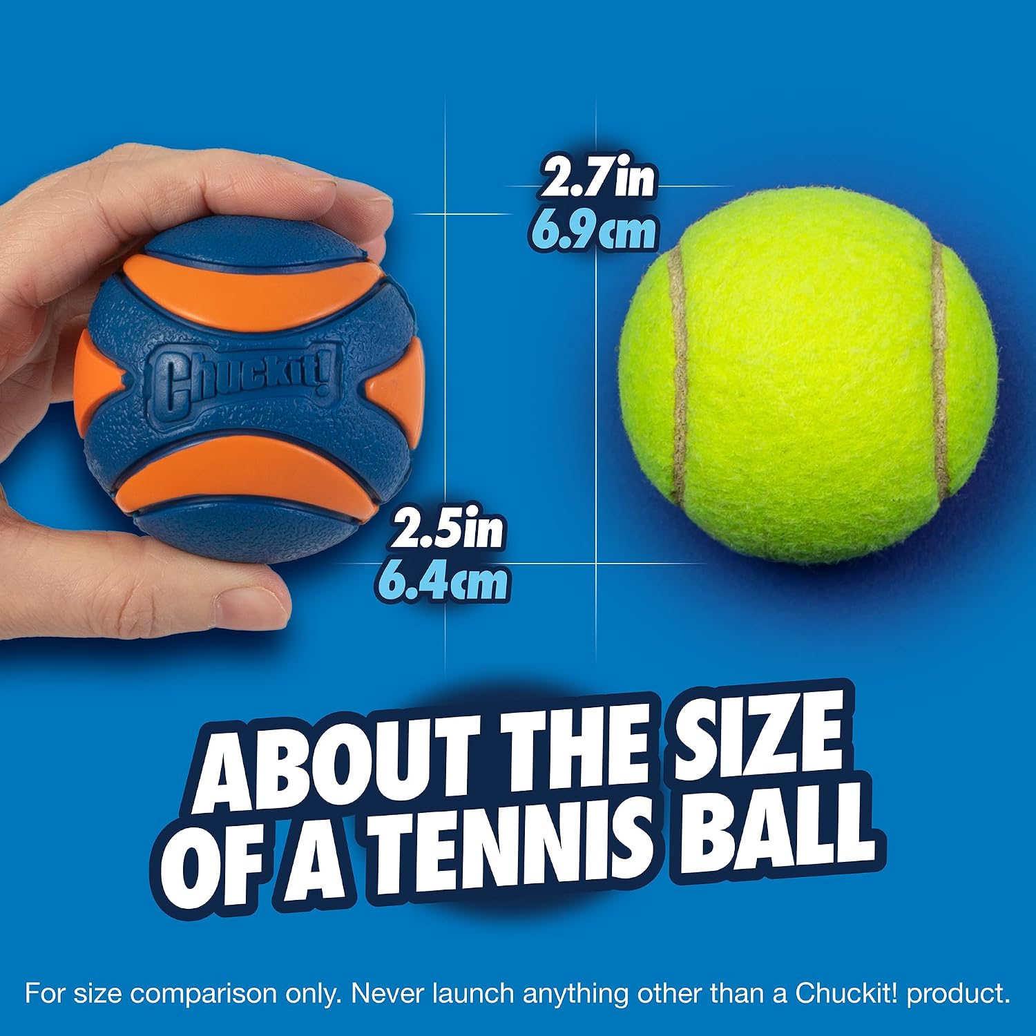 Chuckit! Ultra Ball Dog Toy, Balls for Dogs to Fetch, Durable Rubber, Small 2-inch, Pack of 2