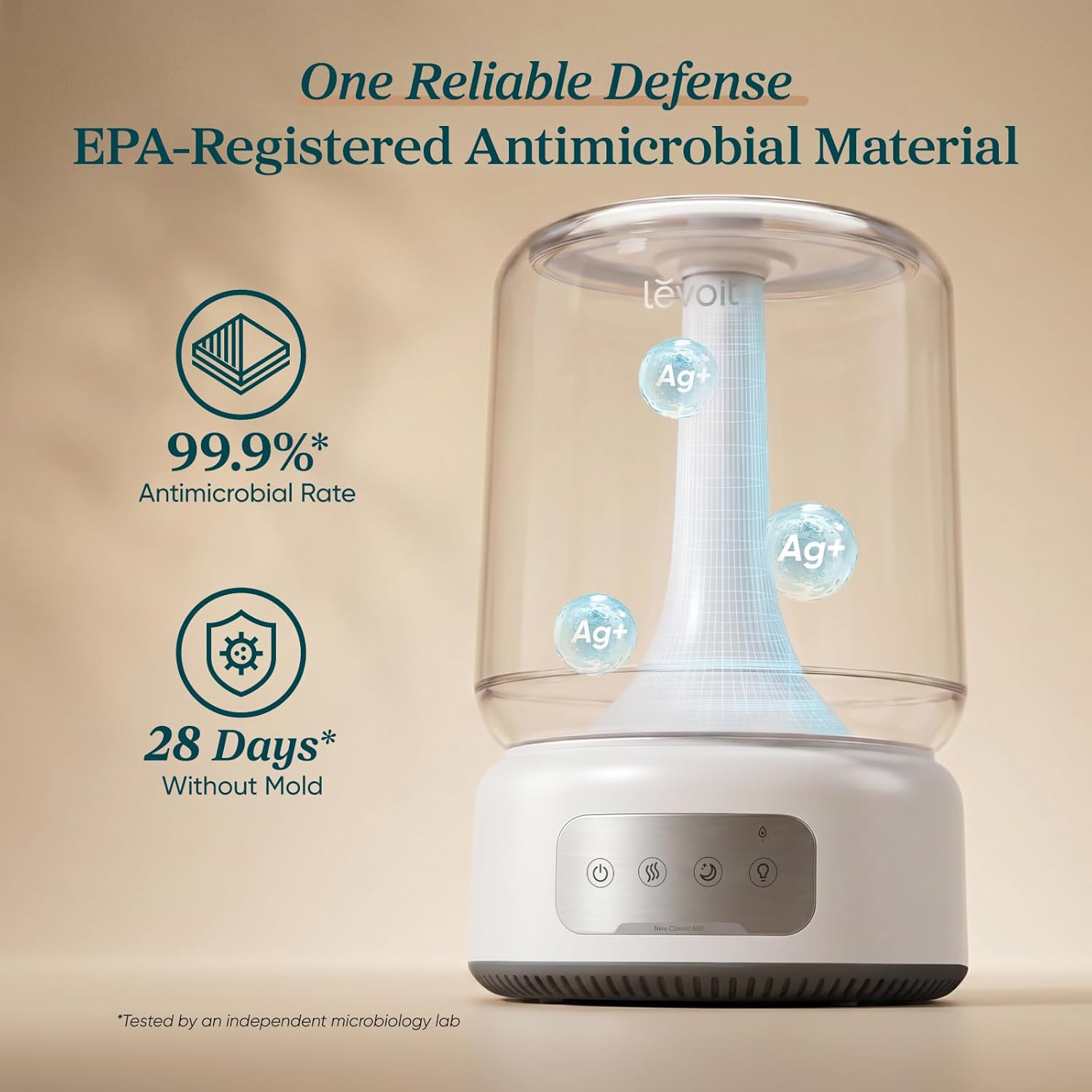 Levoit Humidifiers for Bedroom Large Room, 6L, 60H Runtime, 26dB, Smart App