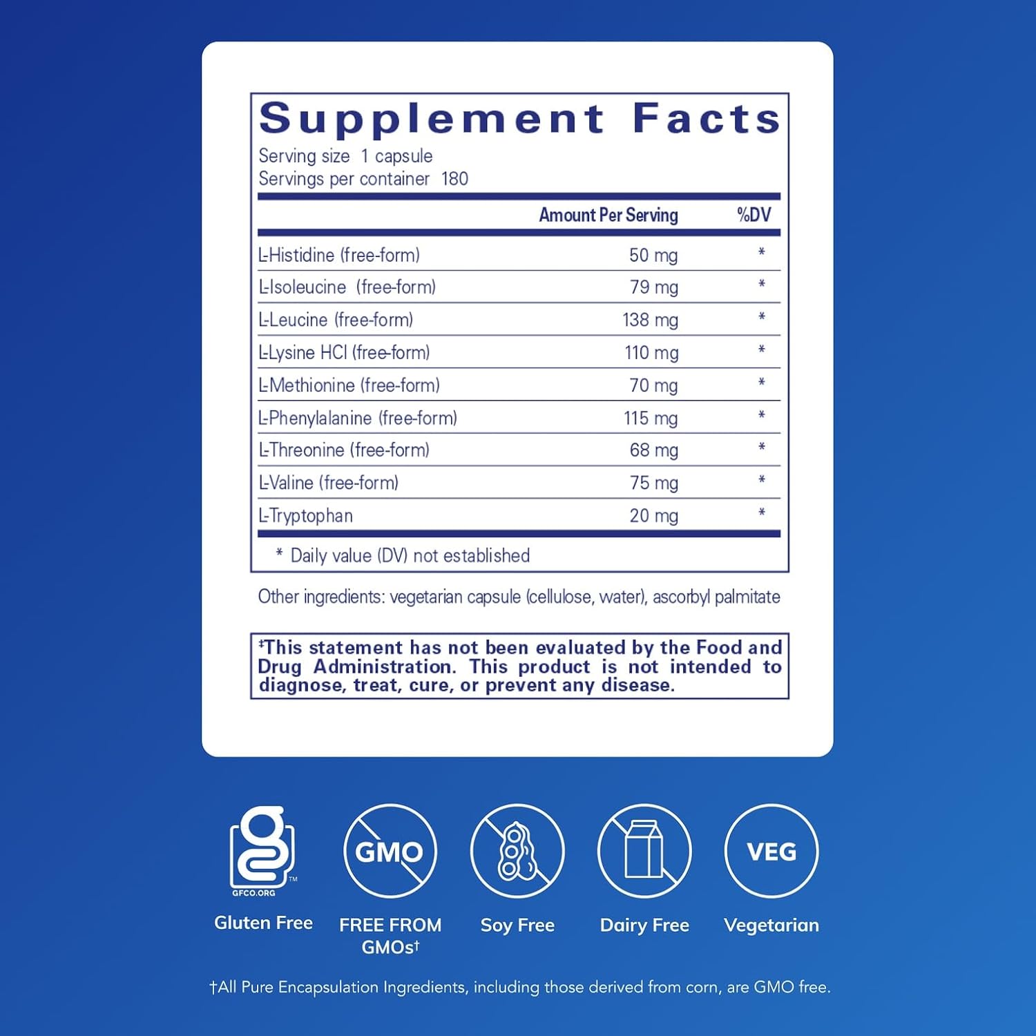 Pure Encapsulations Essential Amino Acids - Muscle Recovery Support & Health* - with Leucine
