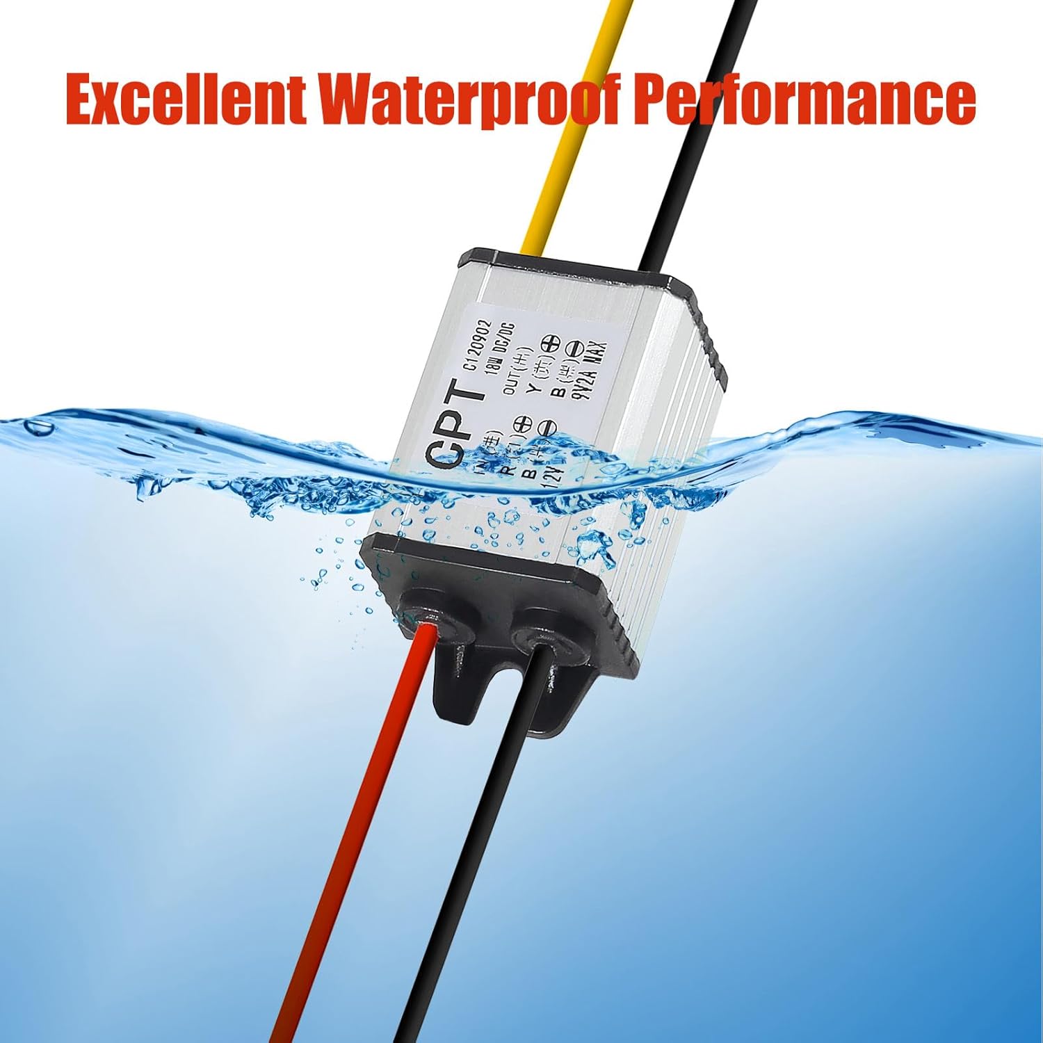 2PCS DC Buck Converter Voltage Regulator DC 8-22V to 3-15V 5V 12V 3A Step-Down Module Waterproof Car Power Converter Compatible with Led Light Car