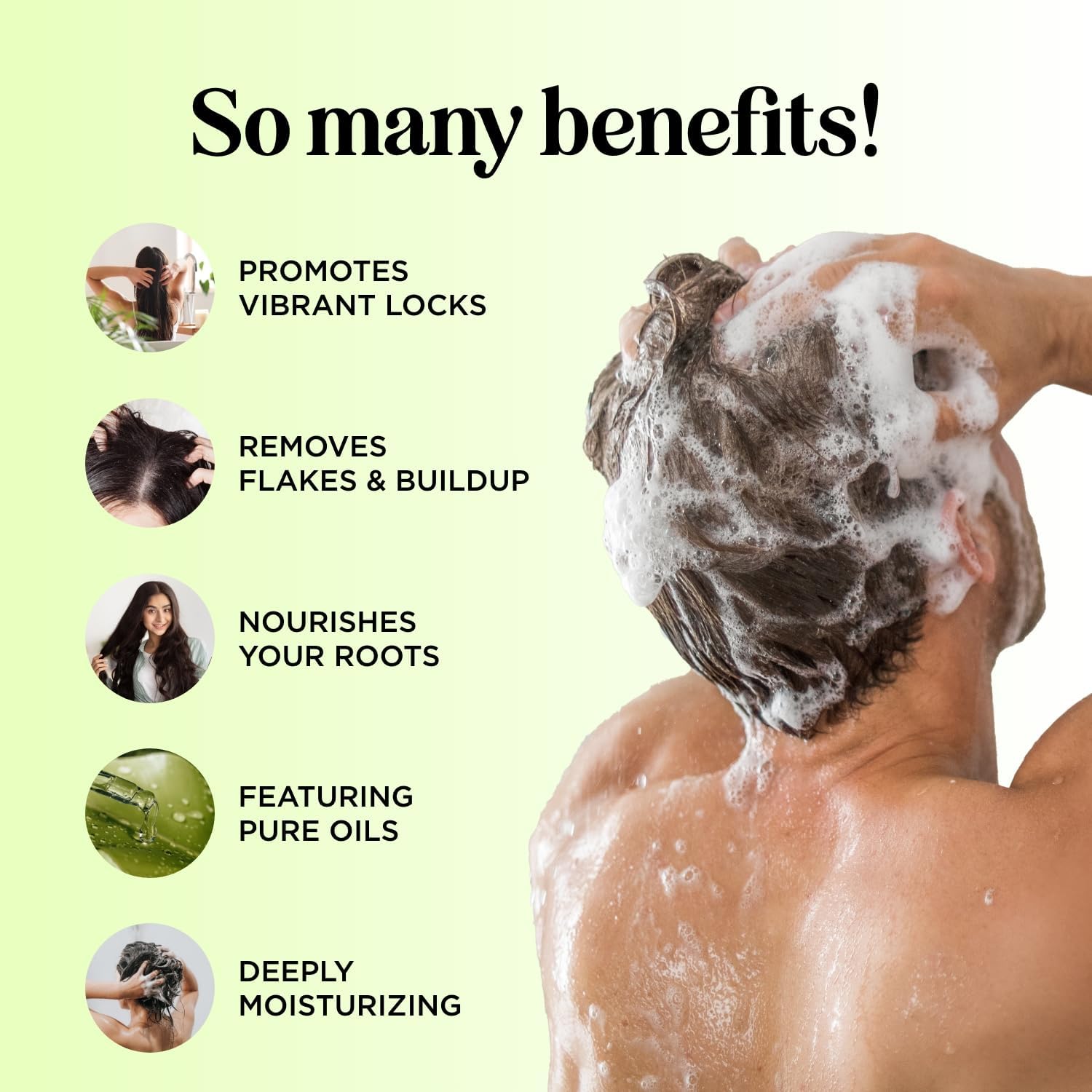 Sulfate Free Shampoo and Conditioner Set - Tea Tree Sage and Rosemary Shampoo and Conditioner for Dry Flaky Scalp Care - Deep Cleansing Color Safe Shampoo and Conditioner for Damaged Dry Hair Care