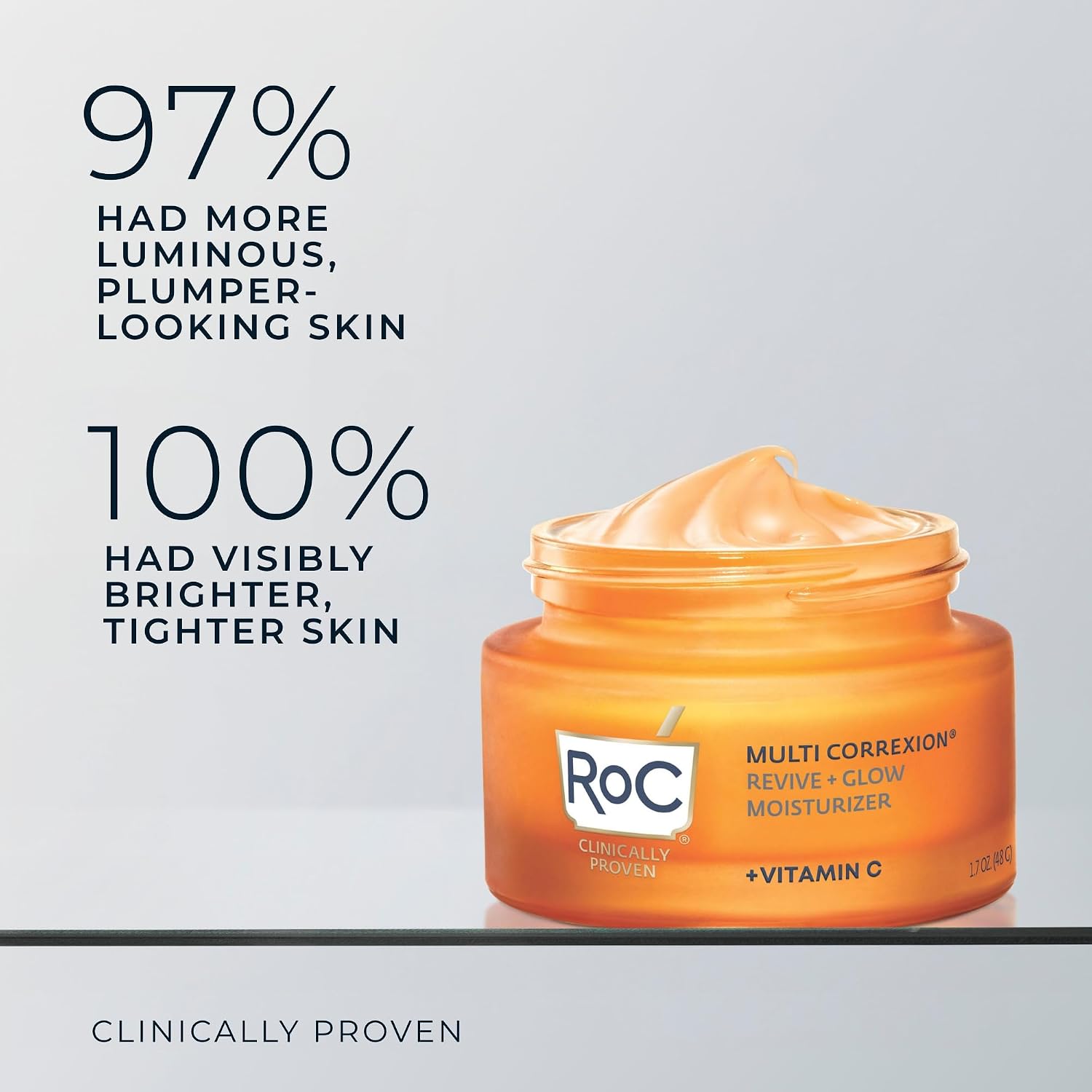 RoC Multi Correxion Revive + Glow 10% Vitamin C Face Moisturizer, 1.7 oz