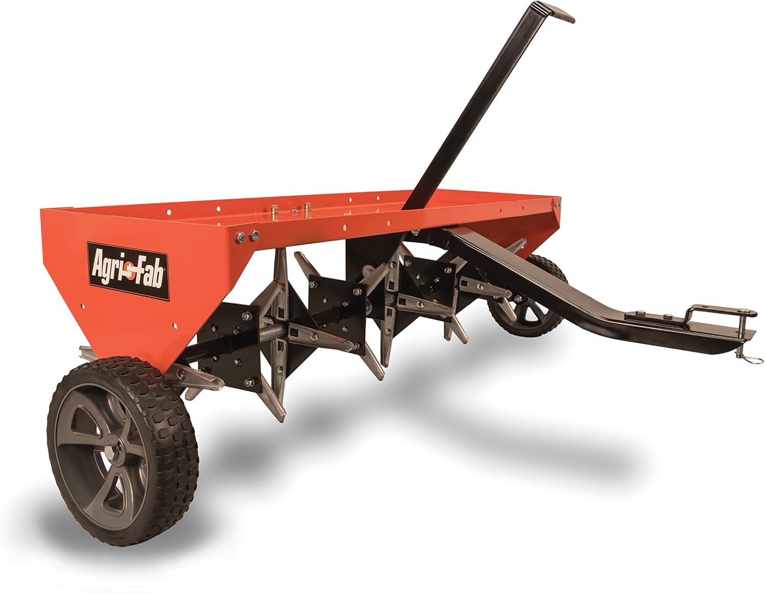 Agri-Fab 48 In Tow Behind Lawn Plug Aerator with 32 Galvanized Knives and Universal Hitch