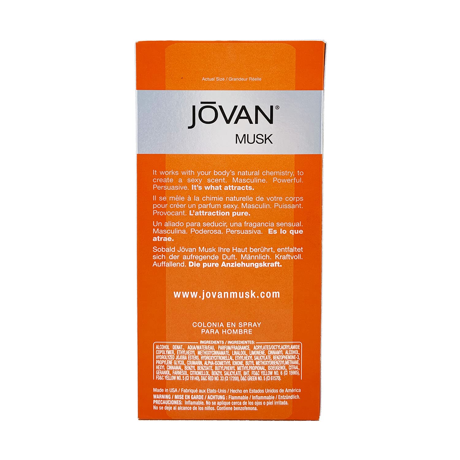 Jovan Musk - For Men - Cologne Spray - 3 Fl Oz
