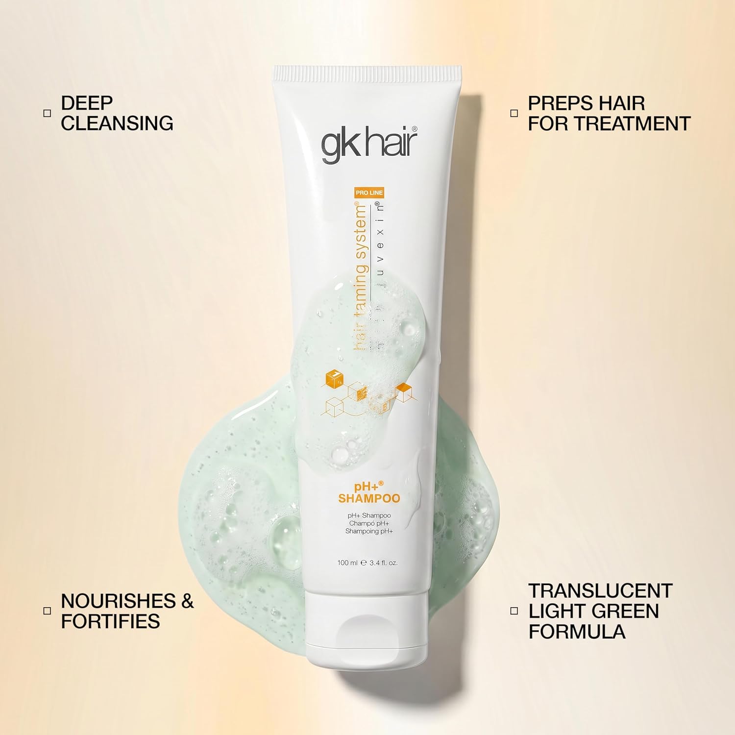 GK HAIR Anti-Dandruff Shampoo Leaving Your Scalp Refreshed and Hair Soft, Smooth – Sulfate-Free Shampoo for Dry Damaged Hair for Men and Women 8.5 Fl Oz