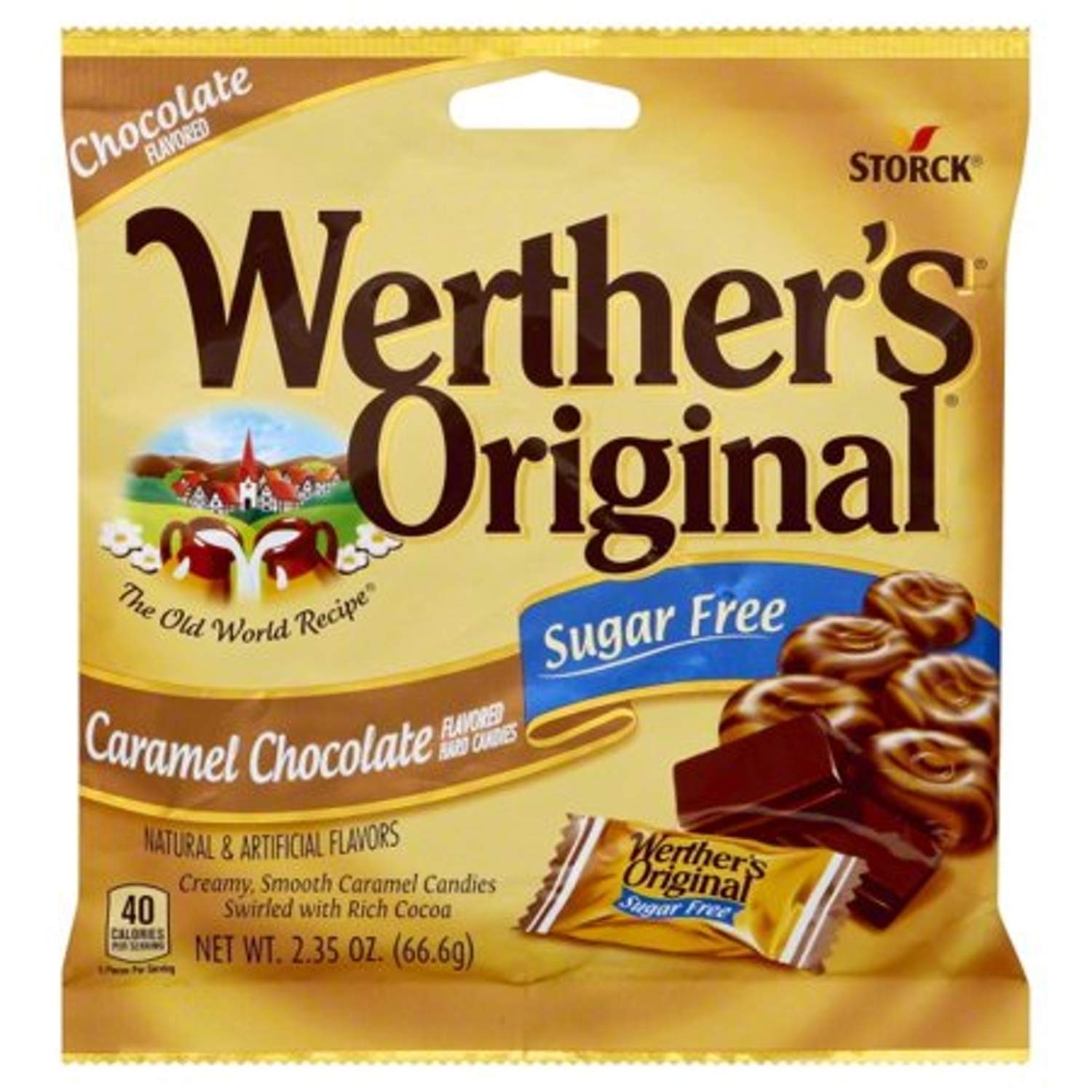 Werther's Original Caramel Coffee Hard Candy - Individually Wrapped Hard Candies for Halloween, Parties, or Snacks - 2.65 oz Bags (Pack of 3)