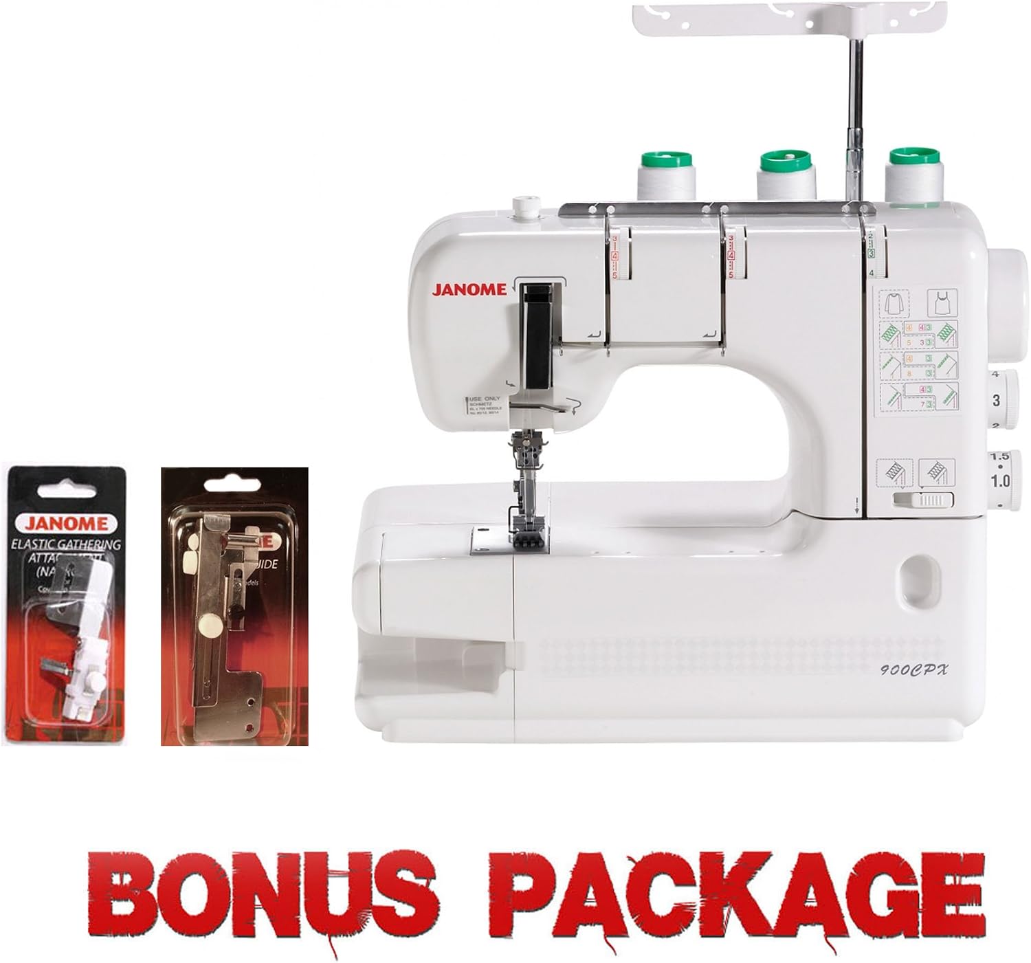 Janome CoverPro 900CPX Coverstitch Machine With Bonus Accessories