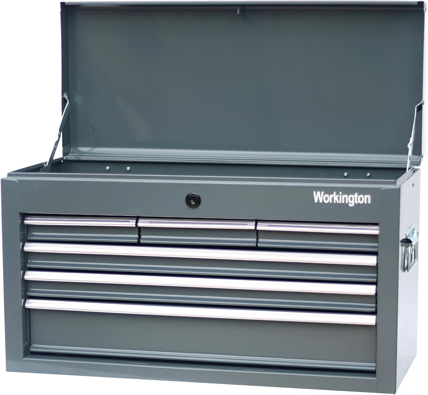 Workington Portable Metal Tool Chest with 6 Drawers, 24" 6-Drawer Tool Chest Cabinet with Ball Bearing Drawer Slides