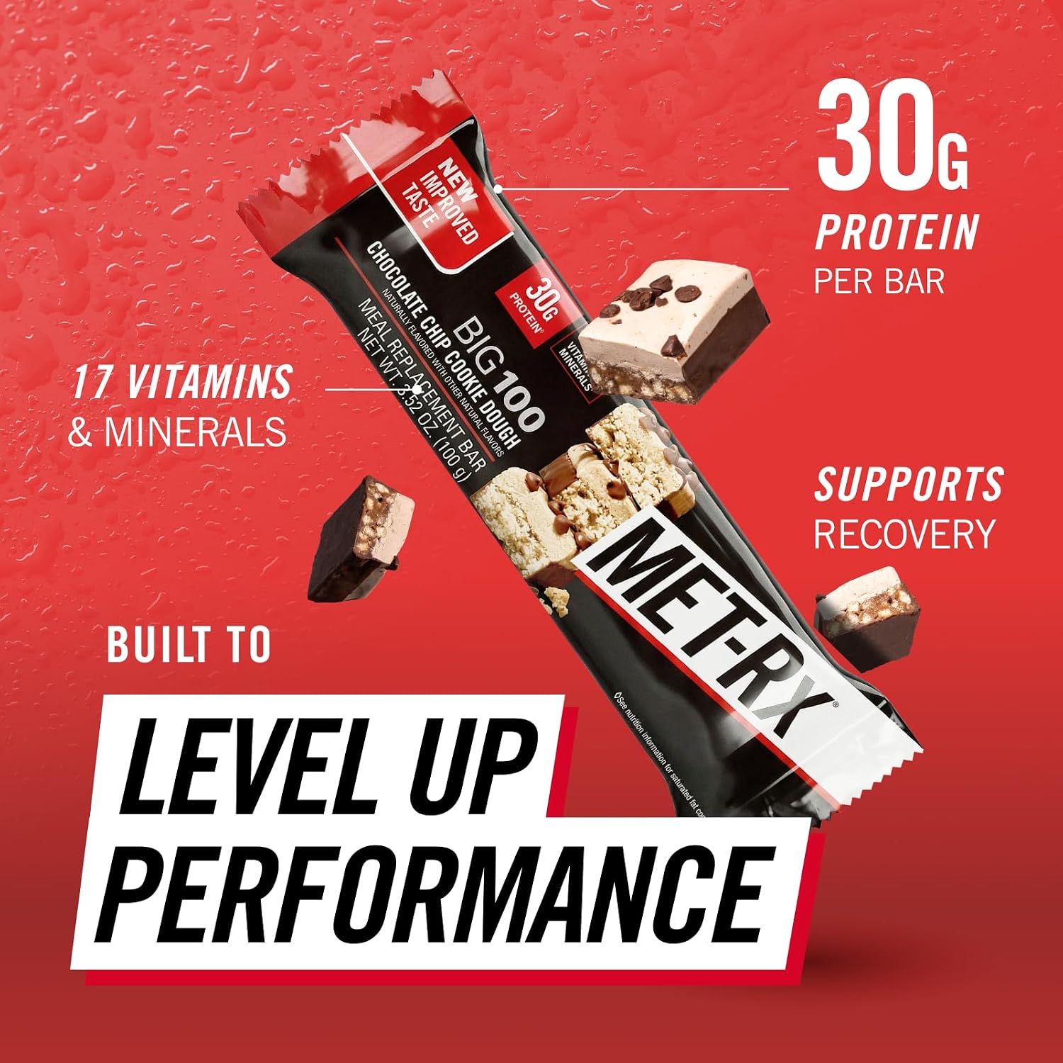 MET-Rx Protein Plus Bar, Great as Healthy Meal Replacement, Snack, and Help Support Energy, Gluten Free, Peanut Butter Cup, With Vitamin A, Vitamin C, and Zinc to Support Immune Health, 85 g,9 Count | Great as Healthy Meal Replacement, Snack, and Help Su…