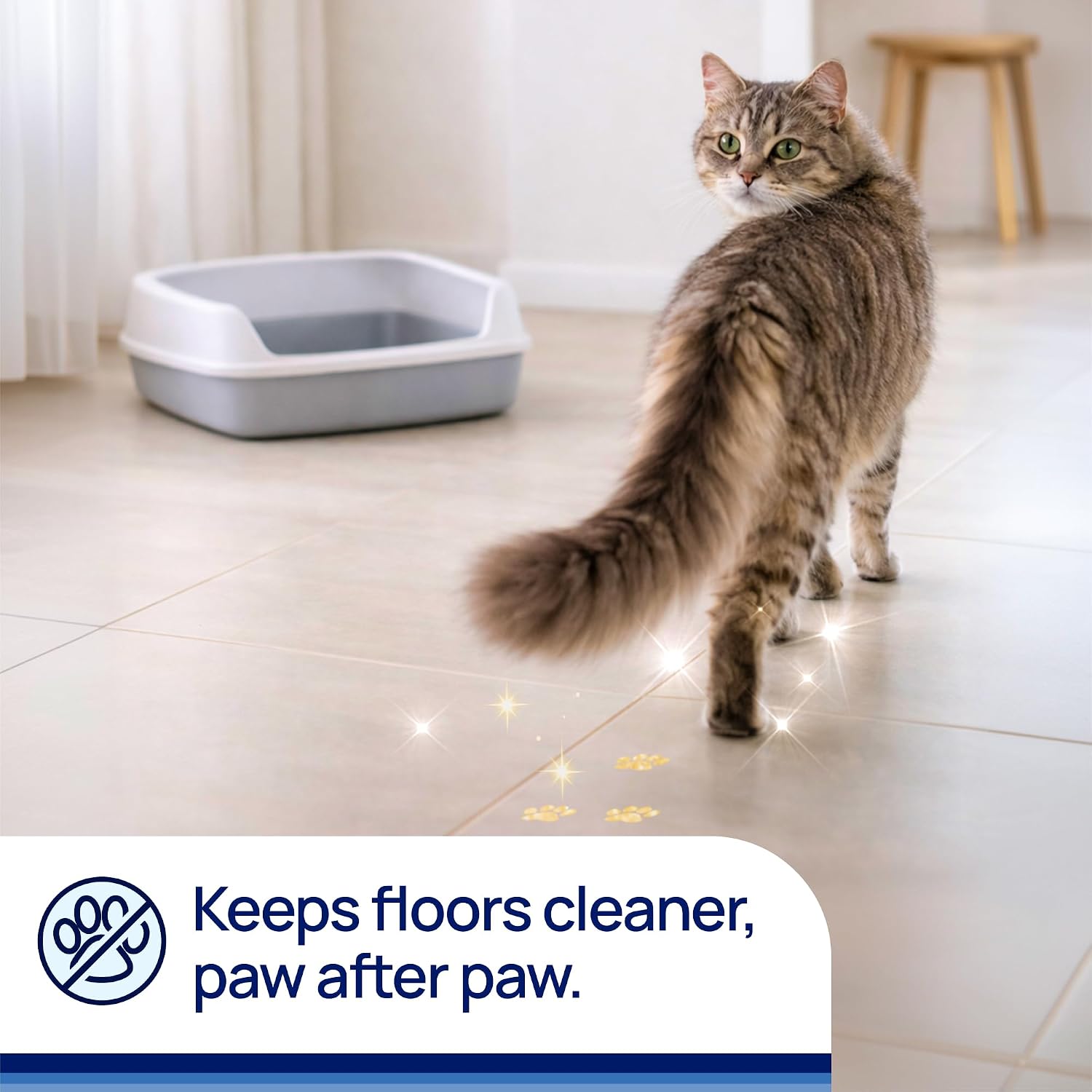Litter Pearls Micro Crystals Unscented Non-Clumping Crystal Cat Litter with Odorbond, 7 lb, White, Clear and Blue Crystals (LPMC7)