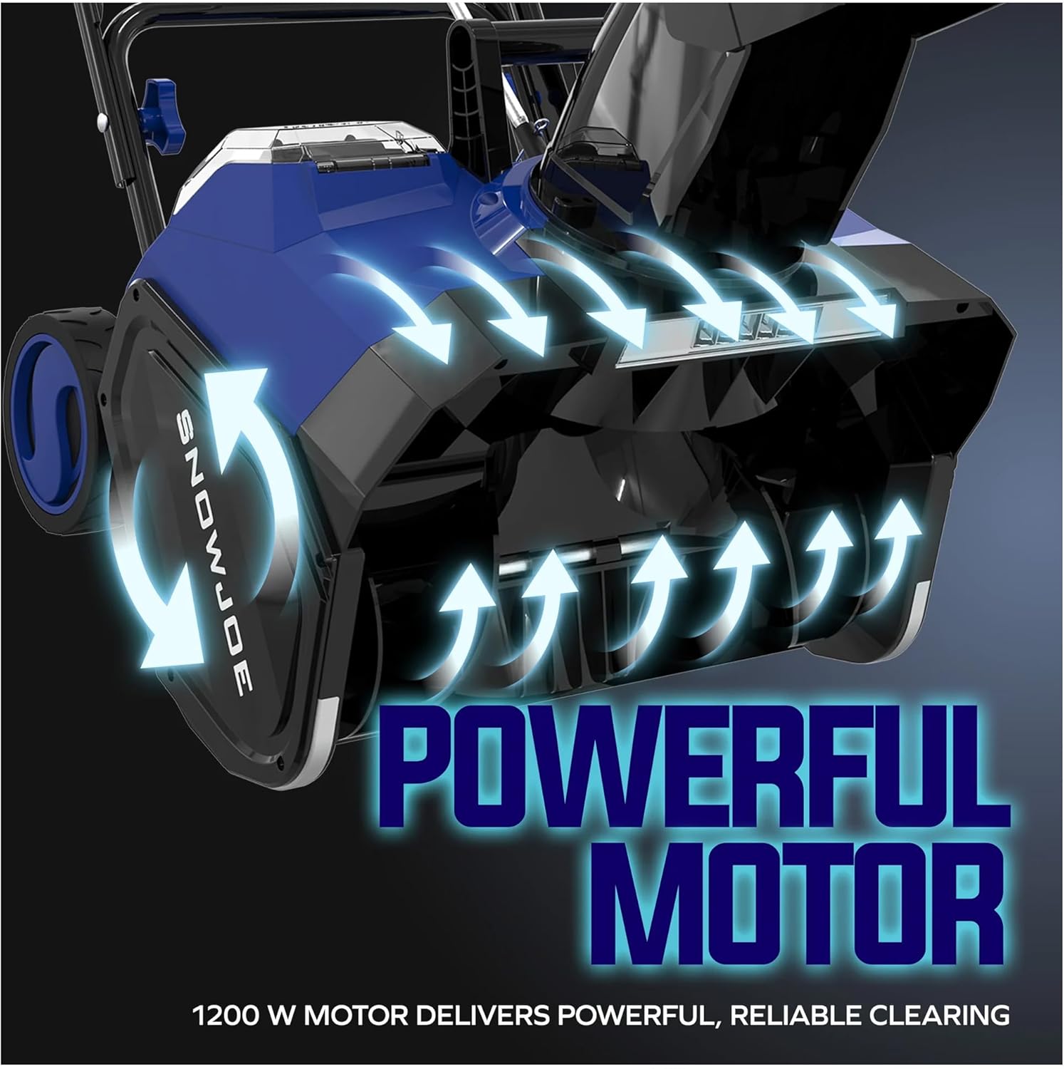 Snow Joe IONMAX 48V Cordless Electric Snow Blower Machine, 24V-X2-SB18-GO | 18 Inch