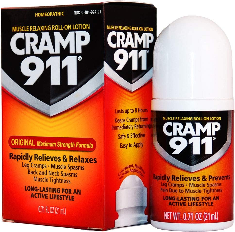 Cramp 911 Muscle Relaxer Pain Relief Cream for Muscle Cramp Relief and Sore Muscles. Used for Muscle Cramp Relief and Muscle Pain Relief of All Kinds